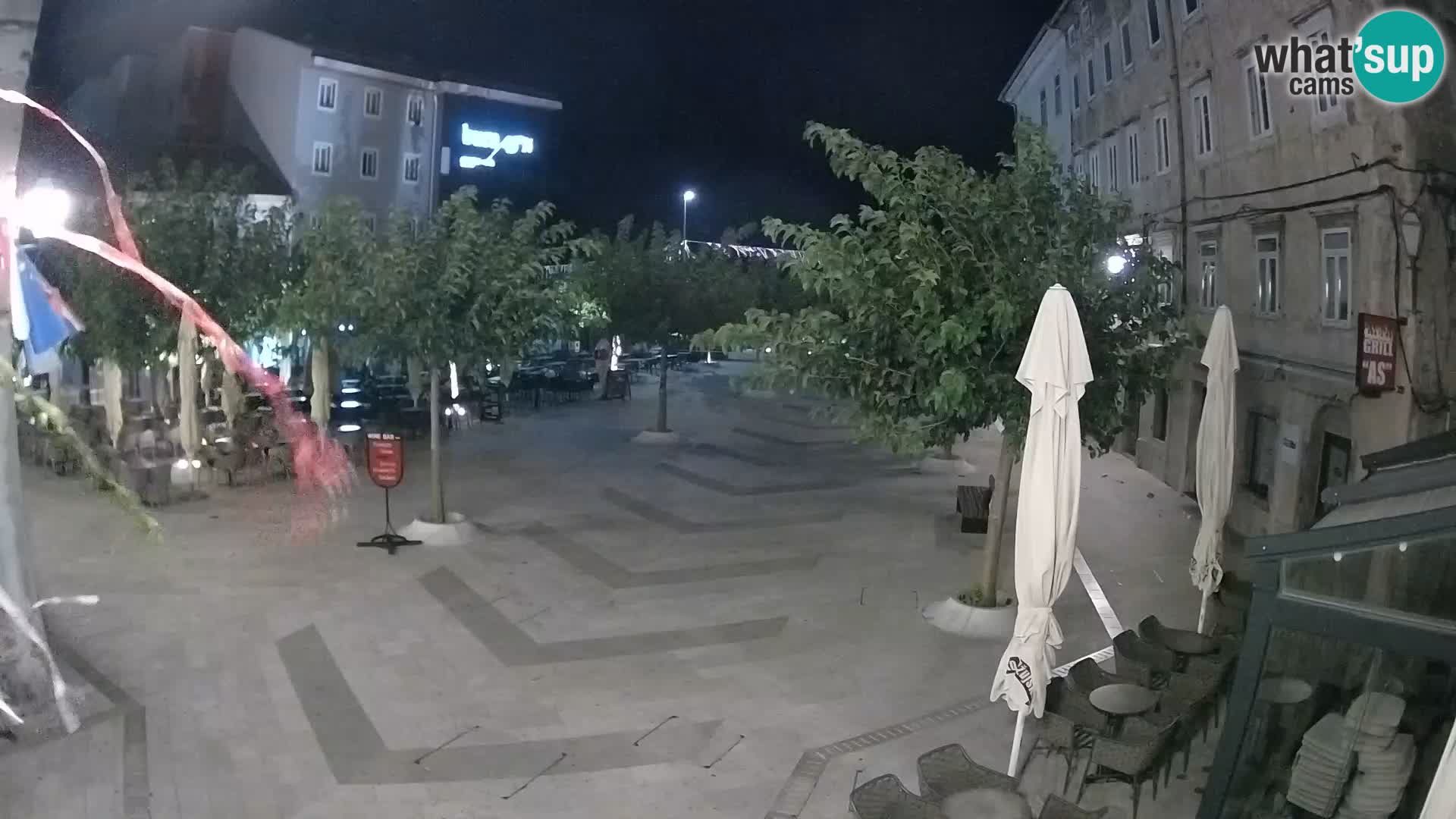 Centre de la ville de Senj – Place Pavlin – Live Cam Dalmatie