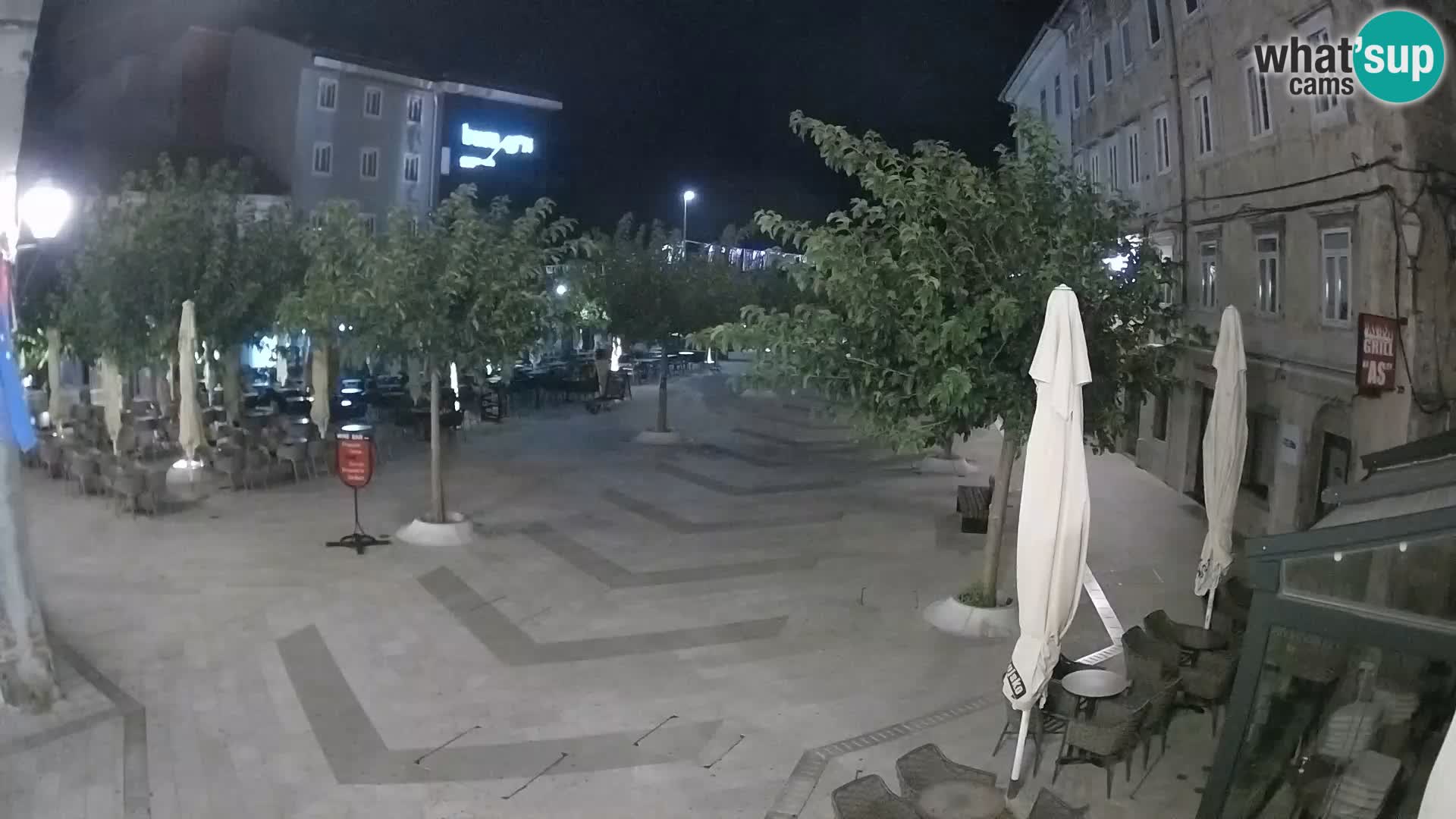 Zentrum der Stadt Senj – Pavlin platz – Live Cam Dalmatia