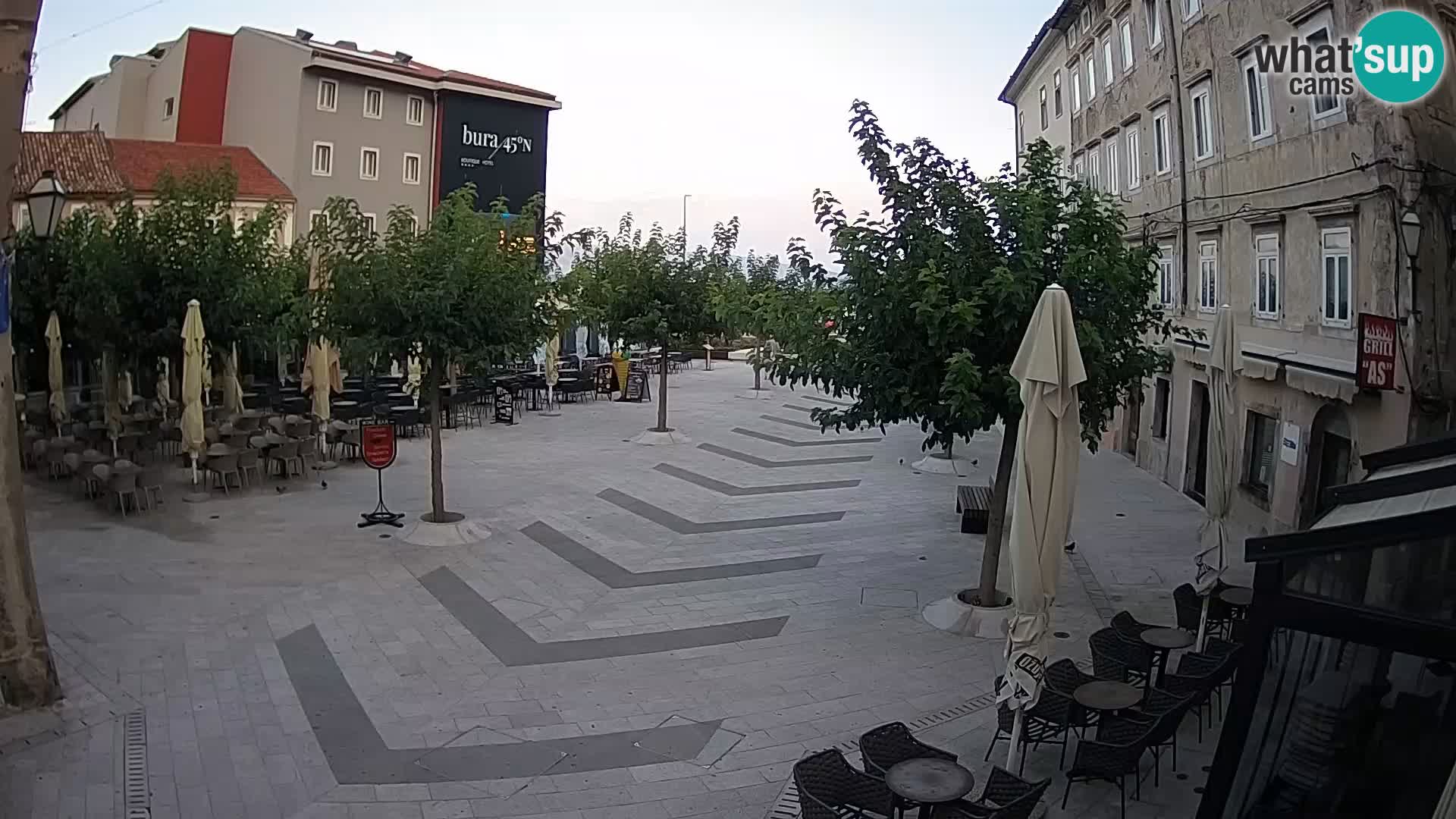 Centre de la ville de Senj – Place Pavlin – Live Cam Dalmatie