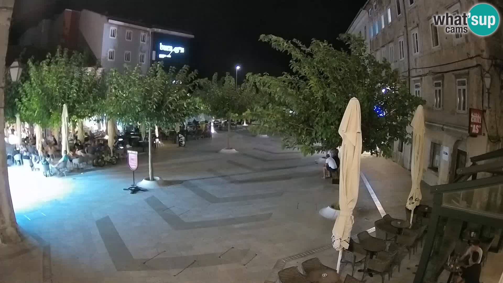 Zentrum der Stadt Senj – Pavlin platz – Live Cam Dalmatia
