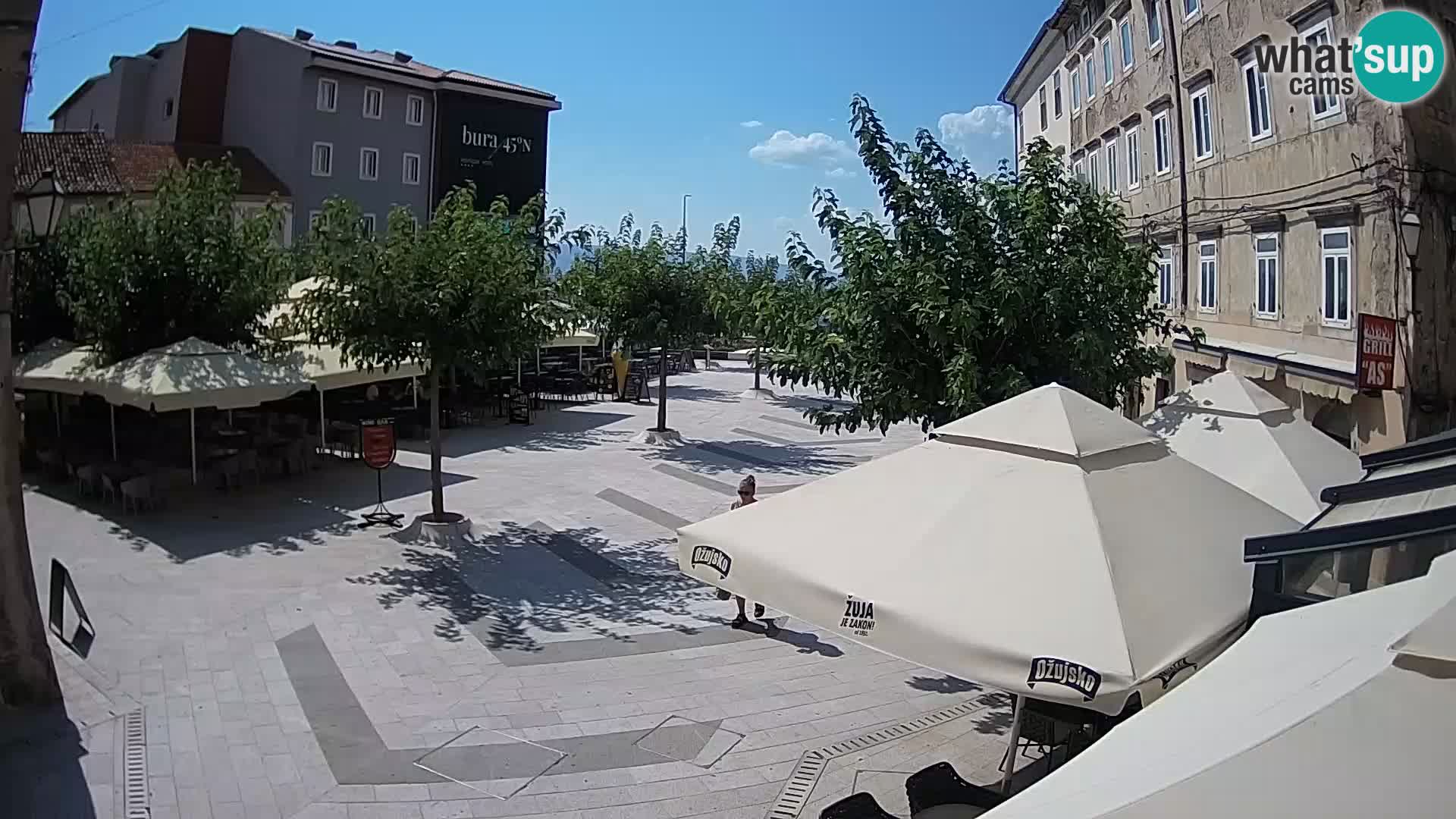 Center of Senj city – Pavlin square – Live Cam Dalmatia