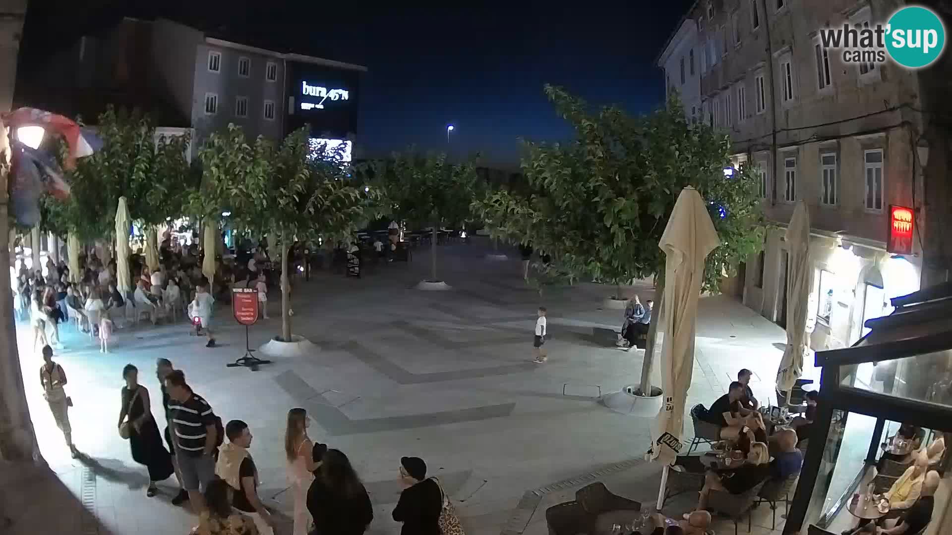 Center of Senj city – Pavlin square – Live Cam Dalmatia