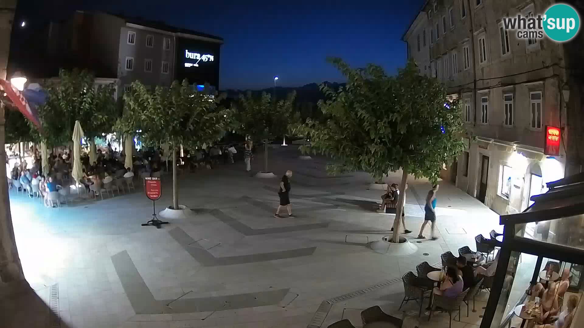 Centre de la ville de Senj – Place Pavlin – Live Cam Dalmatie