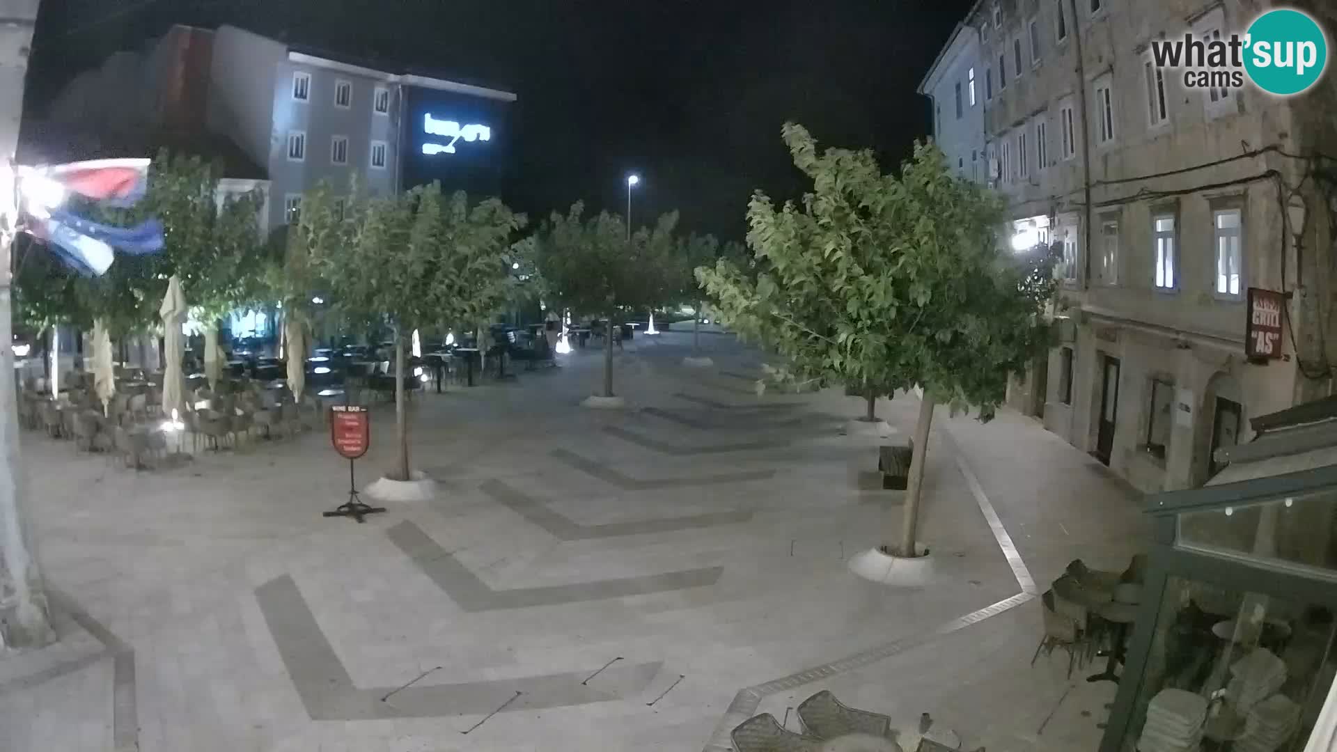 Centre de la ville de Senj – Place Pavlin – Live Cam Dalmatie