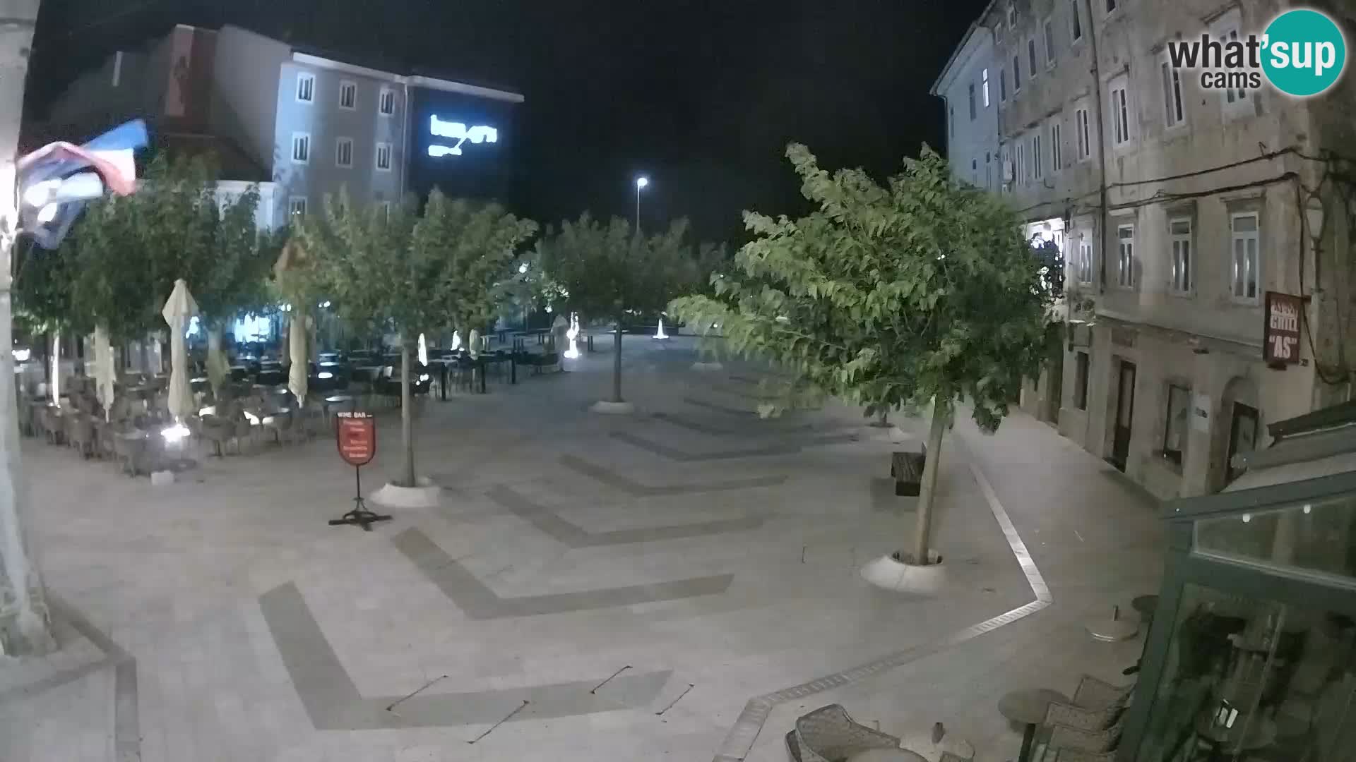 Centre de la ville de Senj – Place Pavlin – Live Cam Dalmatie