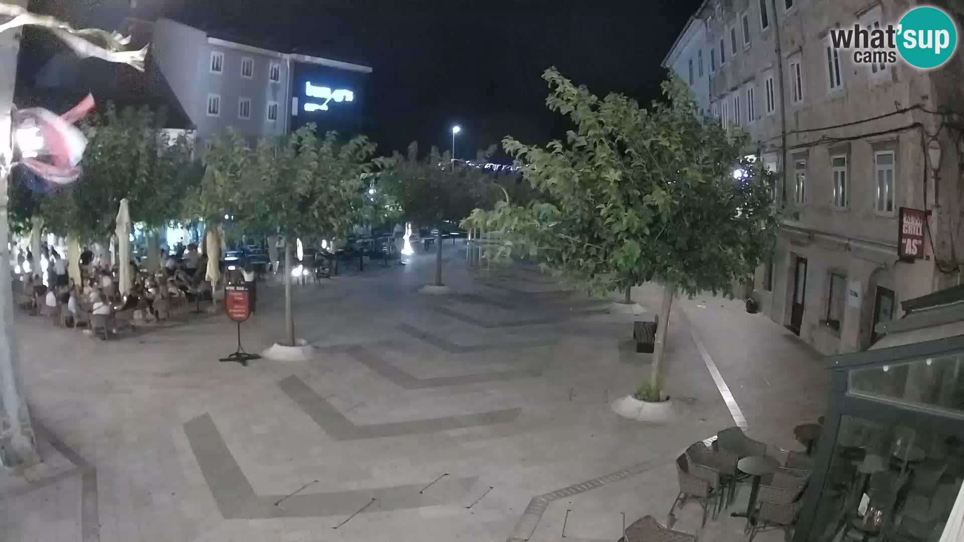 Centre de la ville de Senj – Place Pavlin – Live Cam Dalmatie