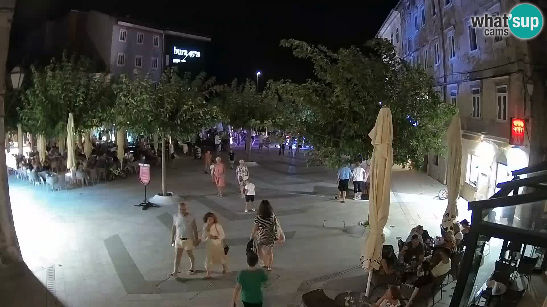 Centre de la ville de Senj – Place Pavlin – Live Cam Dalmatie