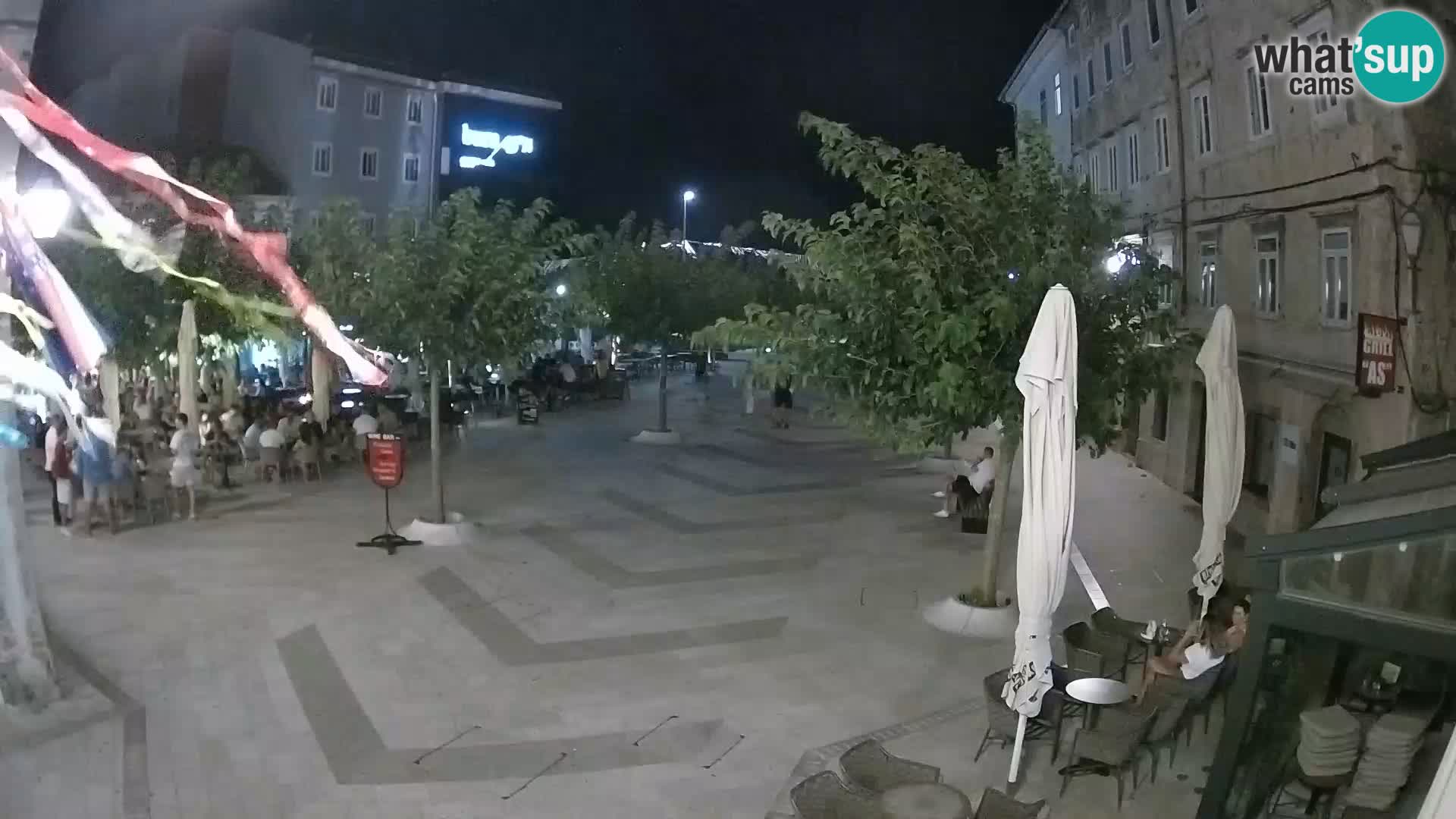 Centre de la ville de Senj – Place Pavlin – Live Cam Dalmatie
