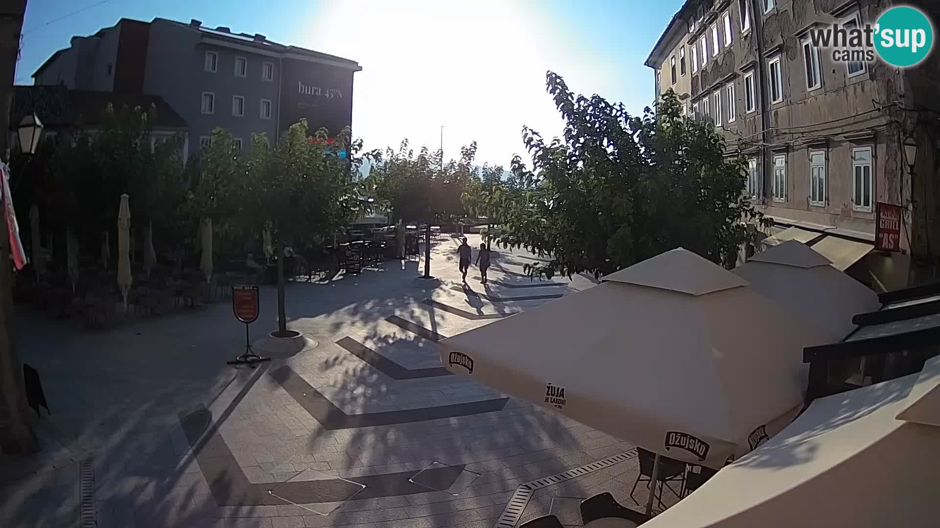 Zentrum der Stadt Senj – Pavlin platz – Live Cam Dalmatia