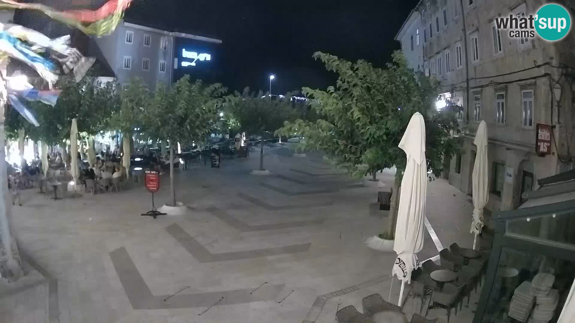 Zentrum der Stadt Senj – Pavlin platz – Live Cam Dalmatia