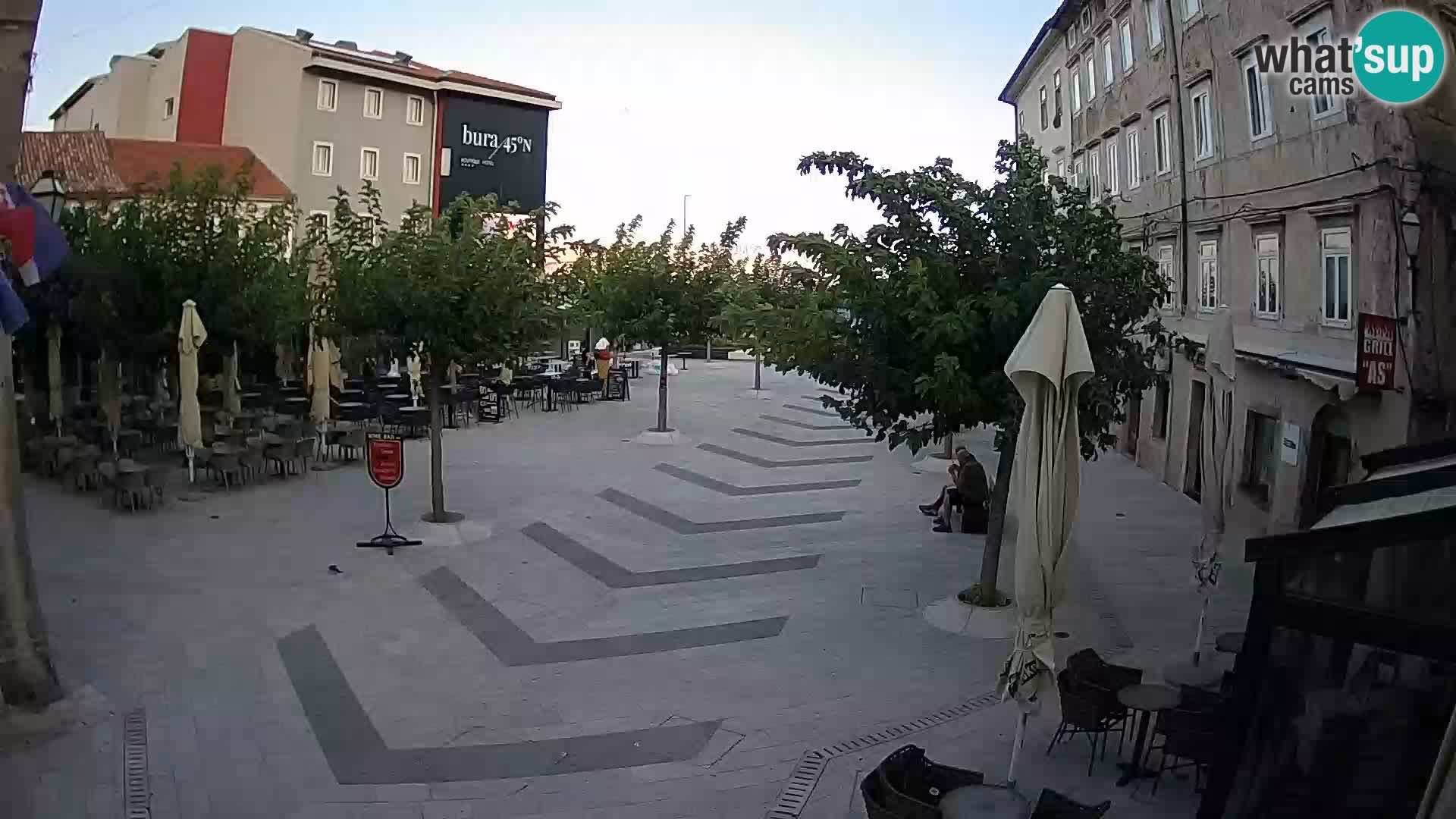 Center of Senj city – Pavlin square – Live Cam Dalmatia