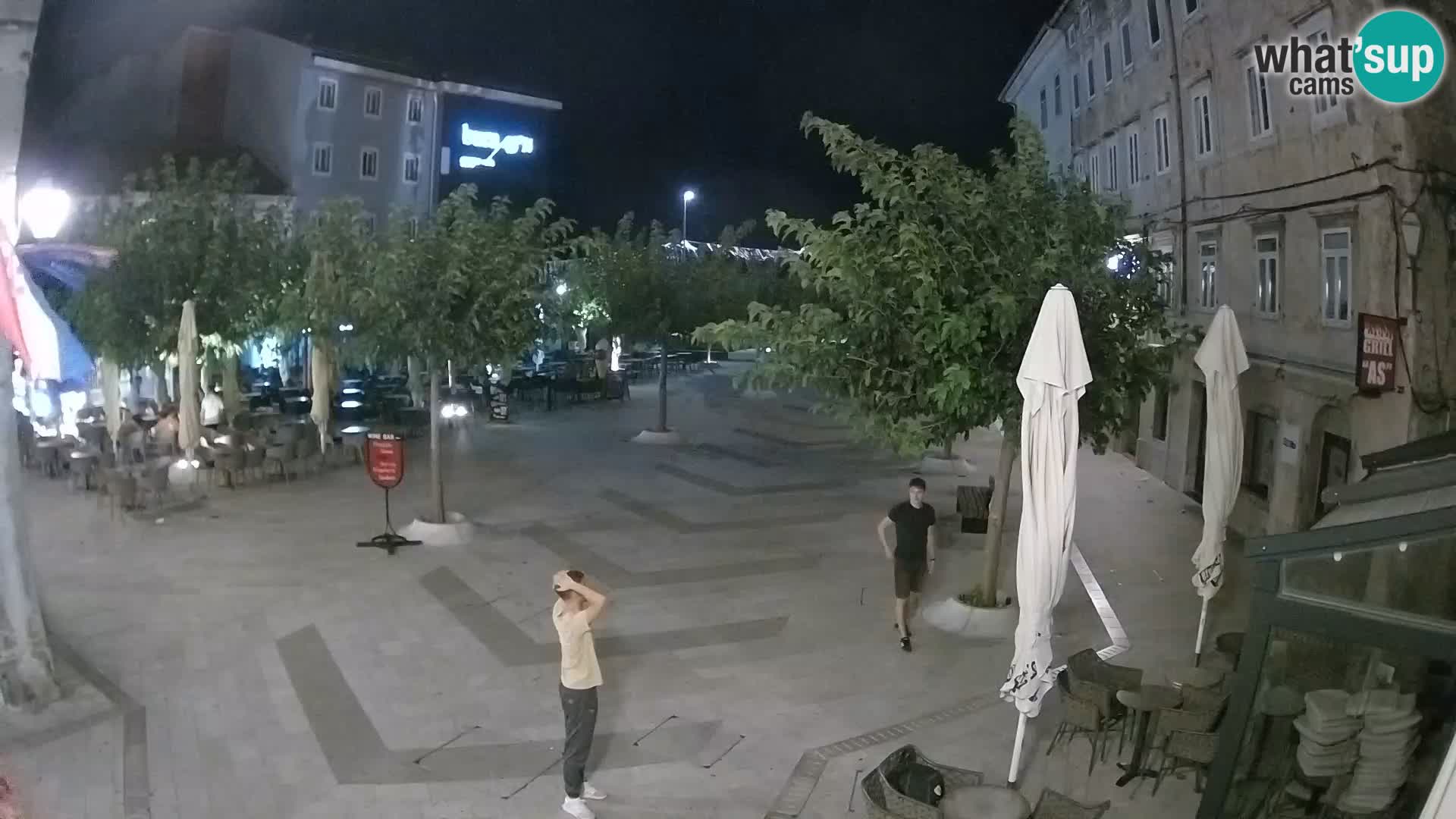 Centre de la ville de Senj – Place Pavlin – Live Cam Dalmatie