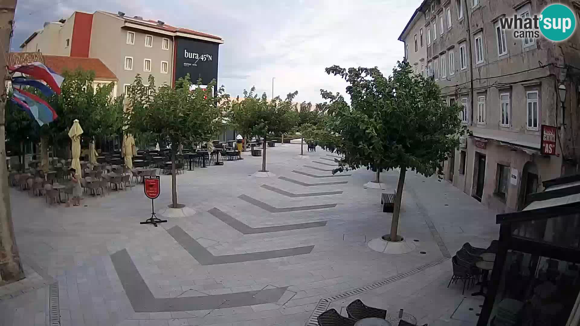 Centre de la ville de Senj – Place Pavlin – Live Cam Dalmatie