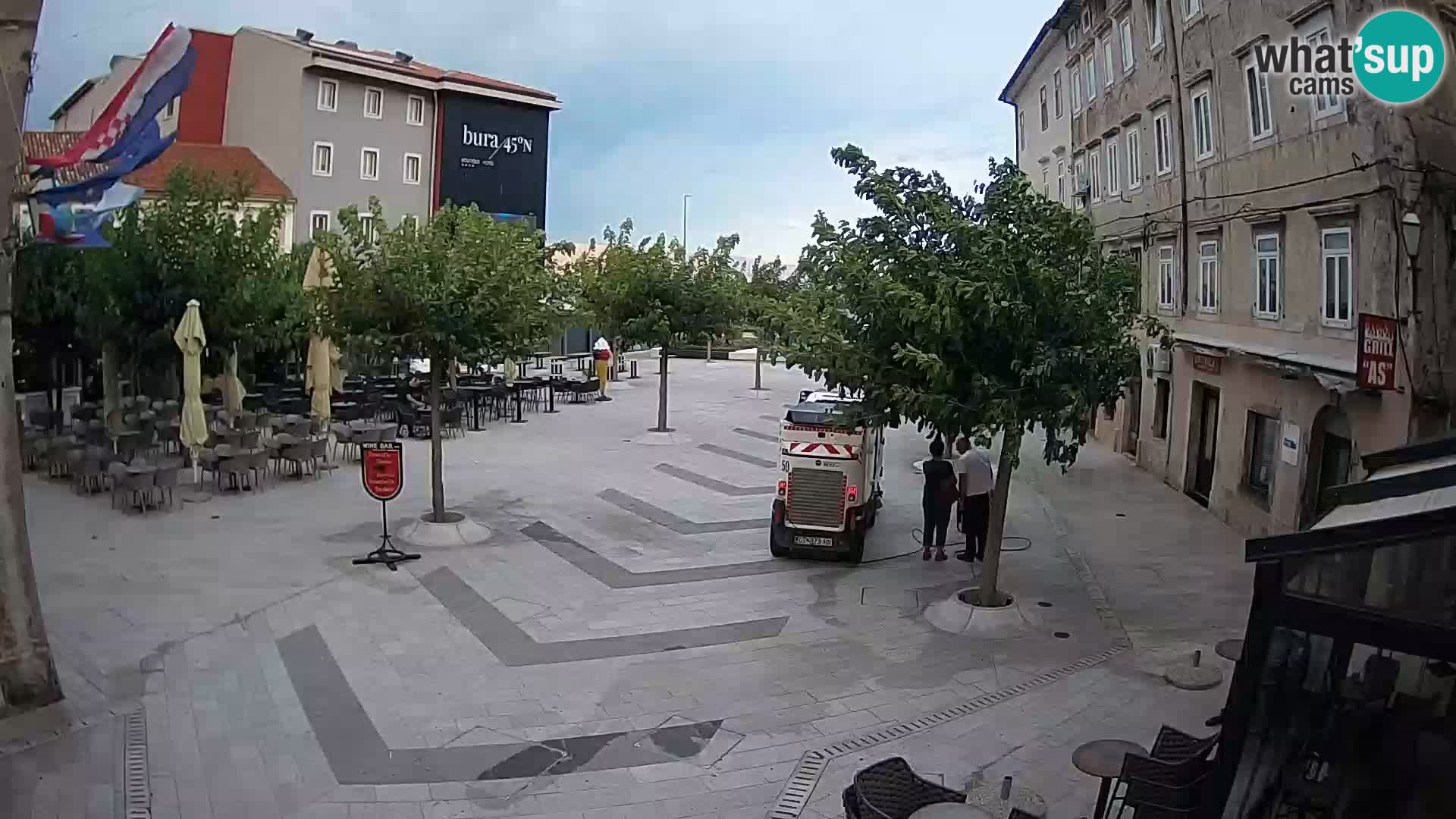 Centre de la ville de Senj – Place Pavlin – Live Cam Dalmatie