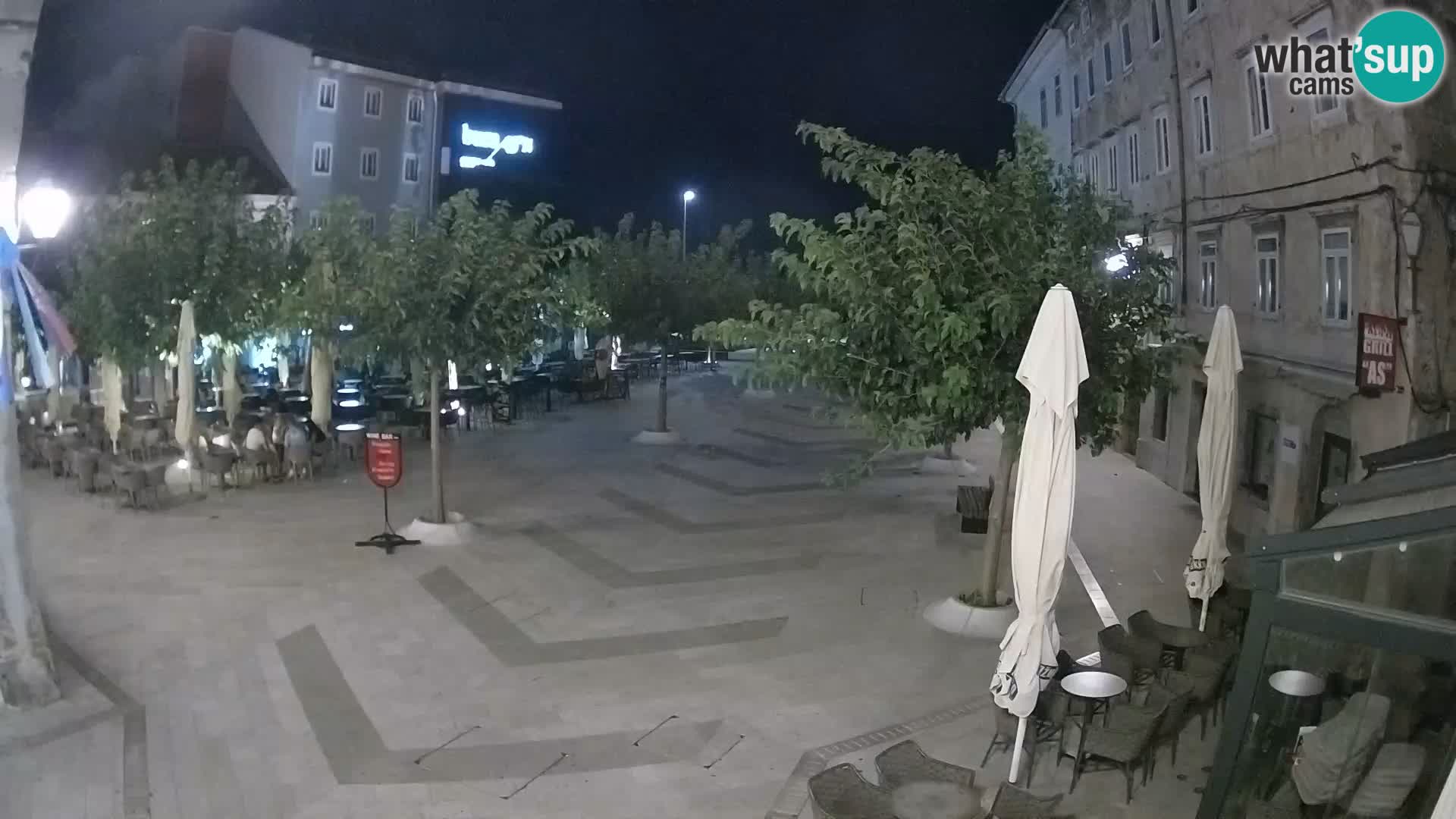 Center of Senj city – Pavlin square – Live Cam Dalmatia