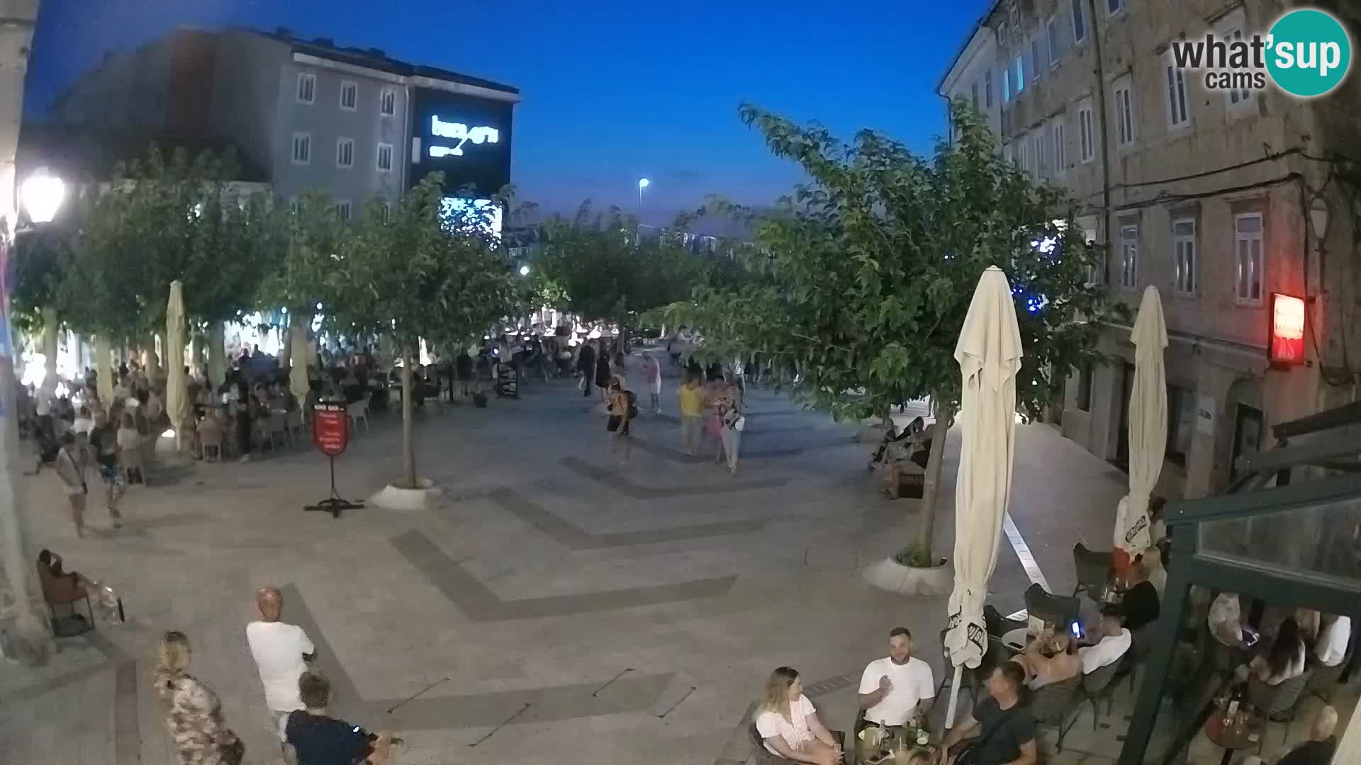 Centro de la ciudad de Senj – plaza Pavlin – Live Cam Dalmacia
