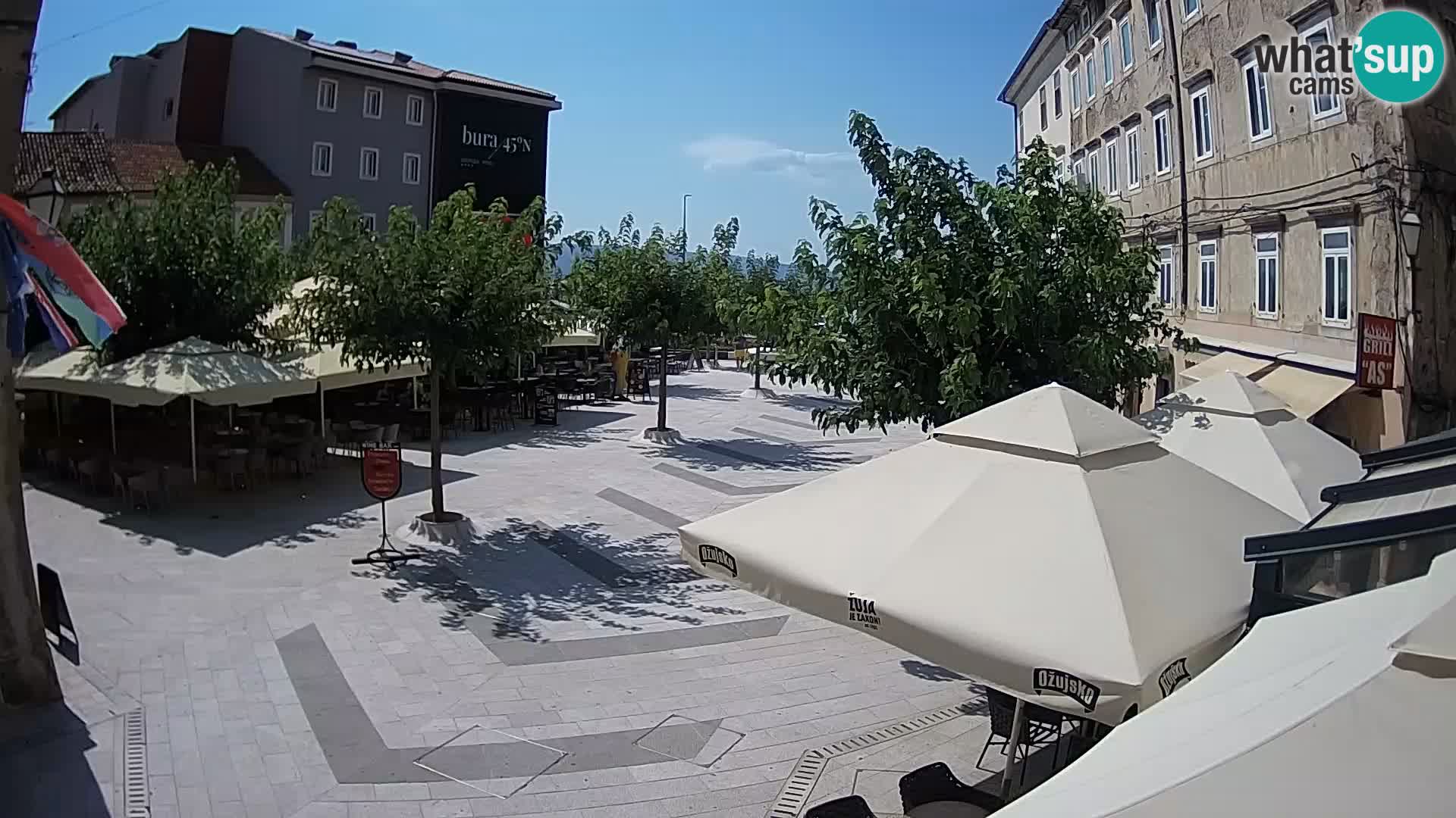 Center of Senj city – Pavlin square – Live Cam Dalmatia