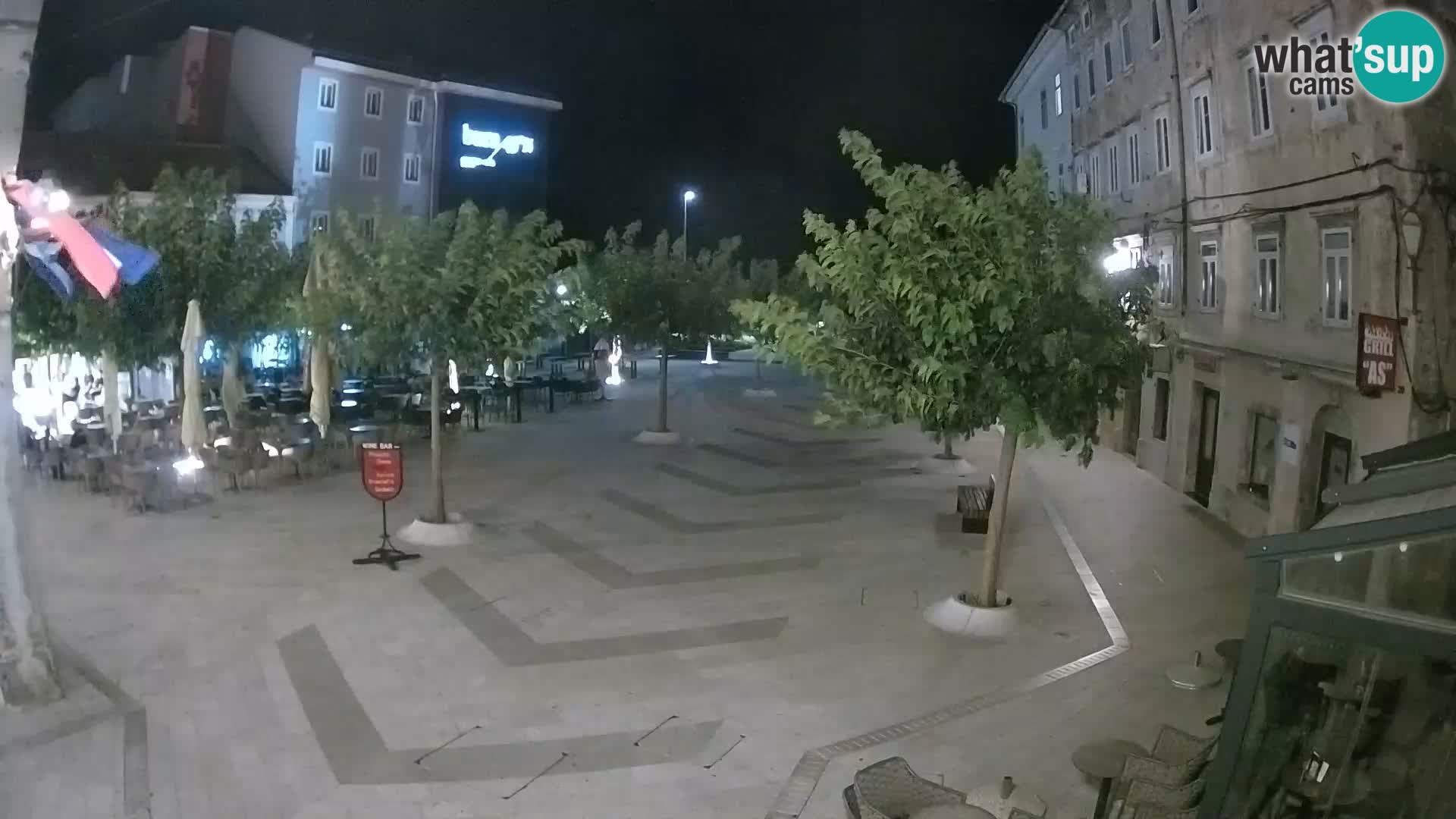 Centre de la ville de Senj – Place Pavlin – Live Cam Dalmatie