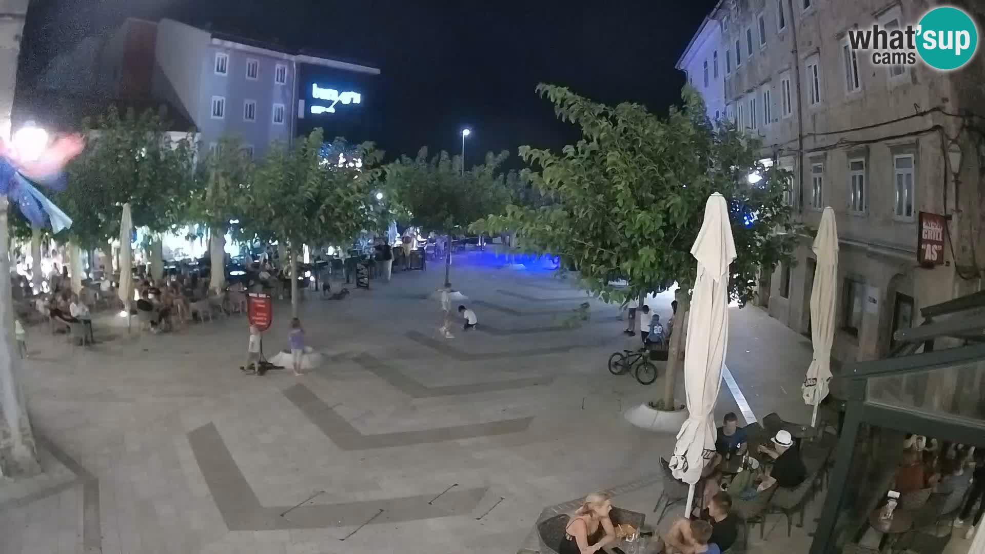 Centre de la ville de Senj – Place Pavlin – Live Cam Dalmatie