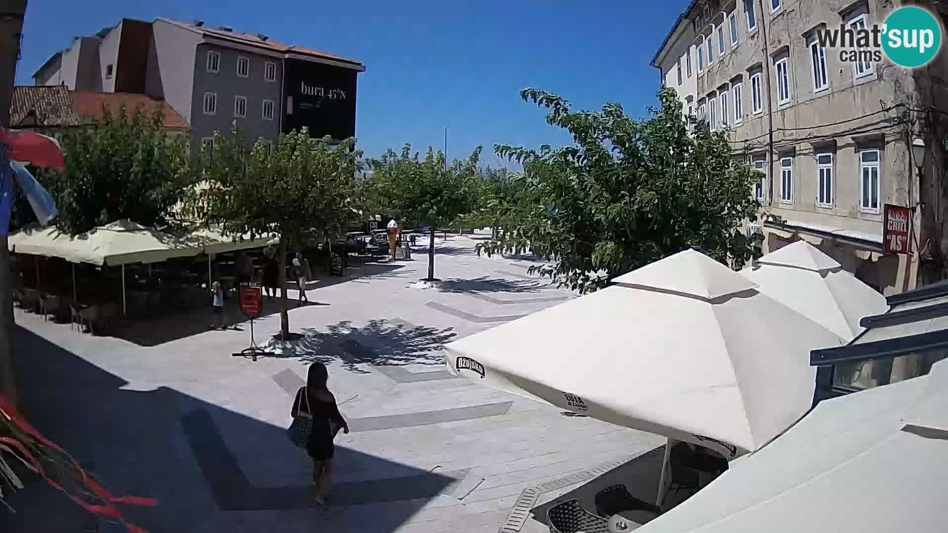 Center of Senj city – Pavlin square – Live Cam Dalmatia