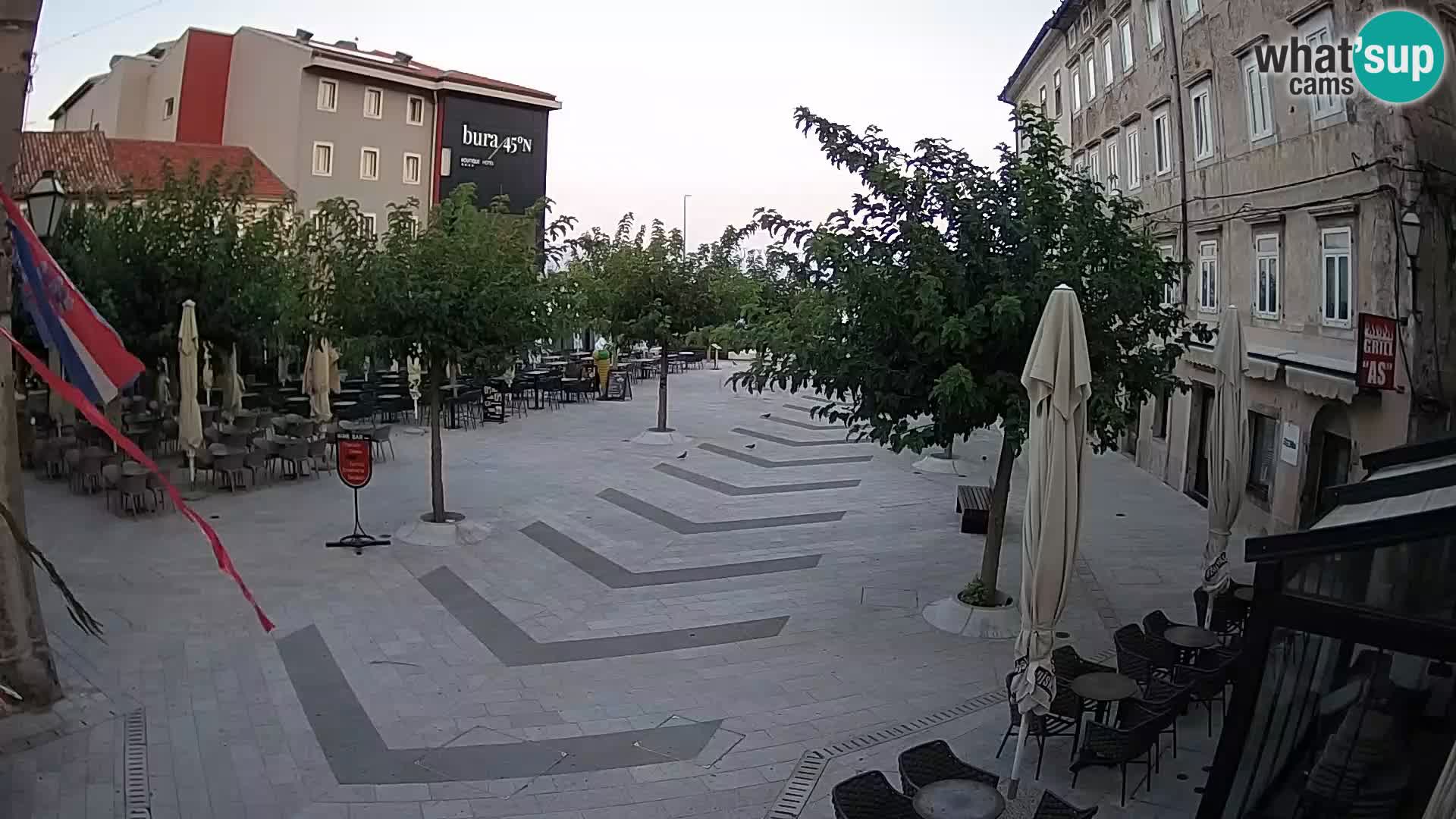 Centre de la ville de Senj – Place Pavlin – Live Cam Dalmatie