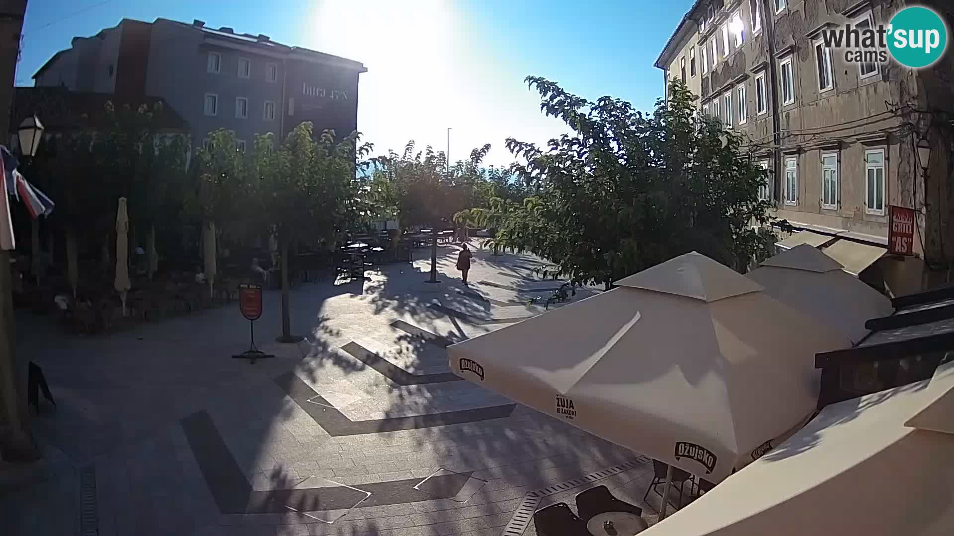 Center of Senj city – Pavlin square – Live Cam Dalmatia