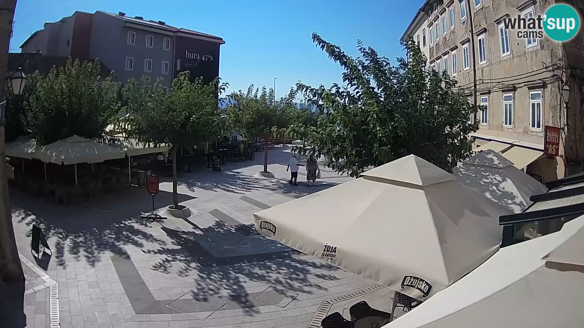 Center of Senj city – Pavlin square – Live Cam Dalmatia