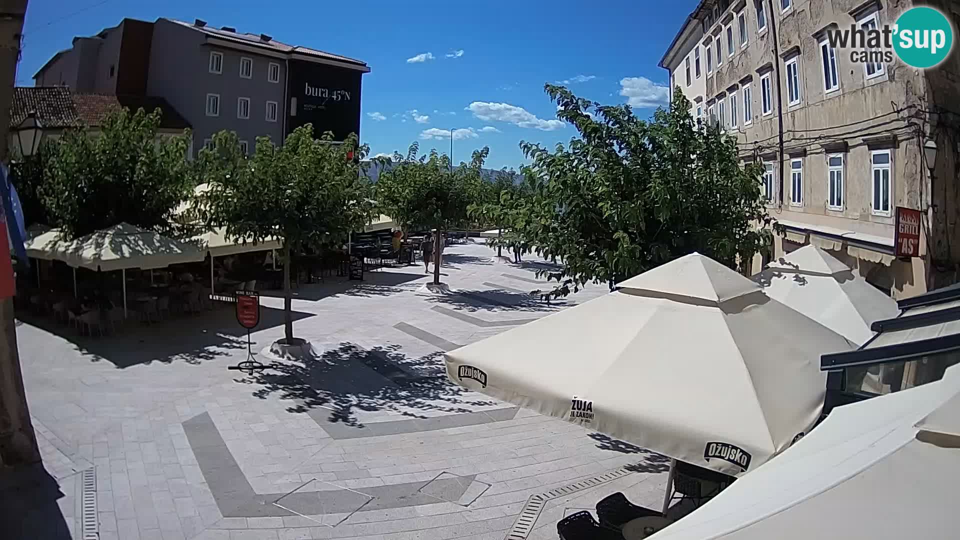 Center of Senj city – Pavlin square – Live Cam Dalmatia