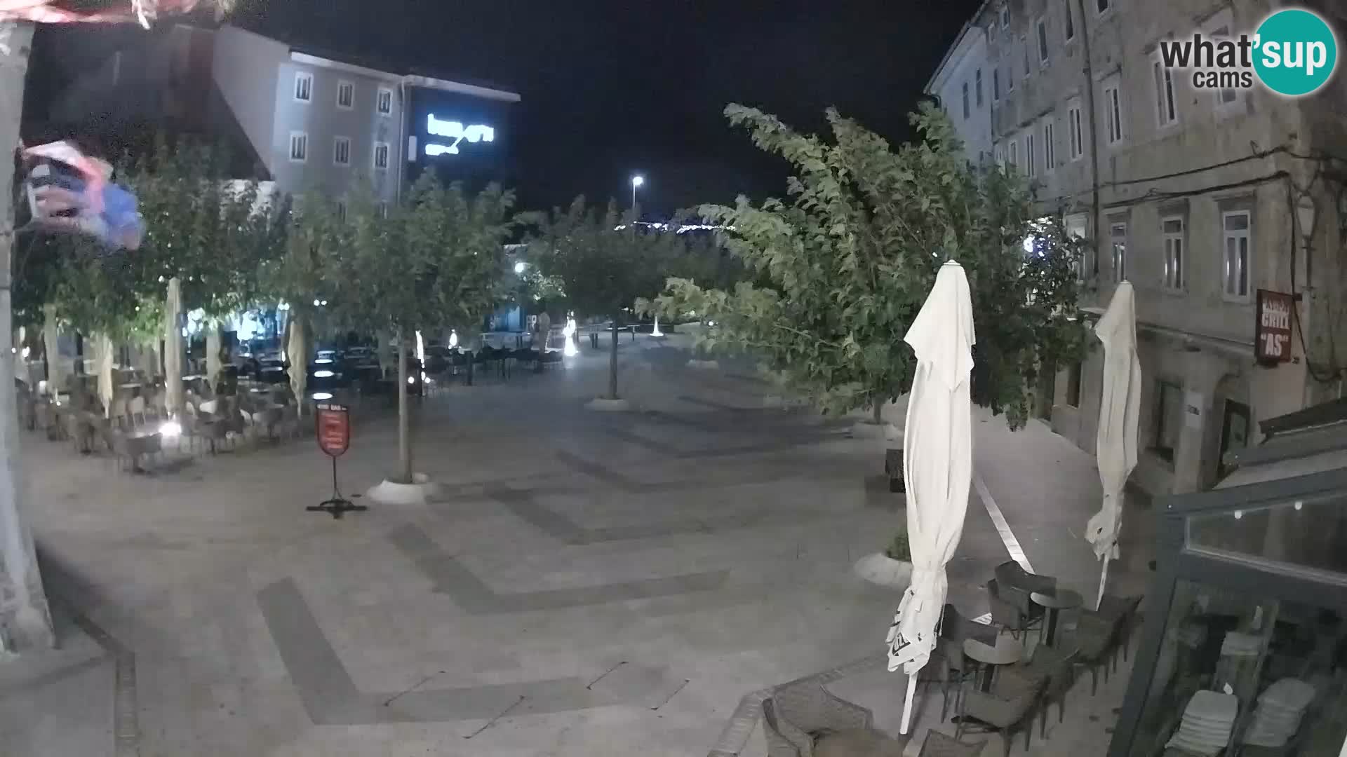 Centro della città di Senj – Piazza Pavlin – Live Cam Dalmazia