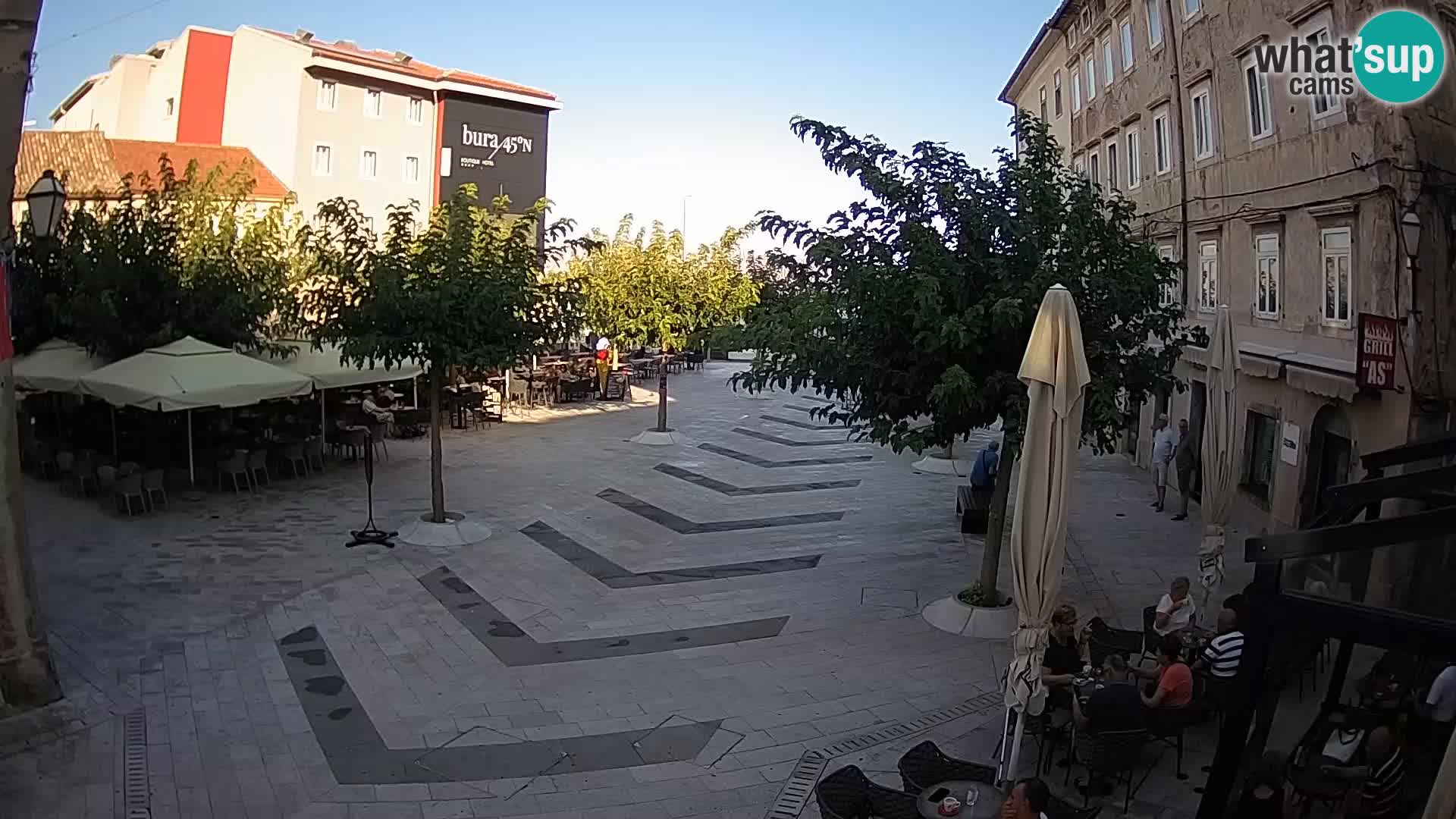 Center of Senj city – Pavlin square – Live Cam Dalmatia