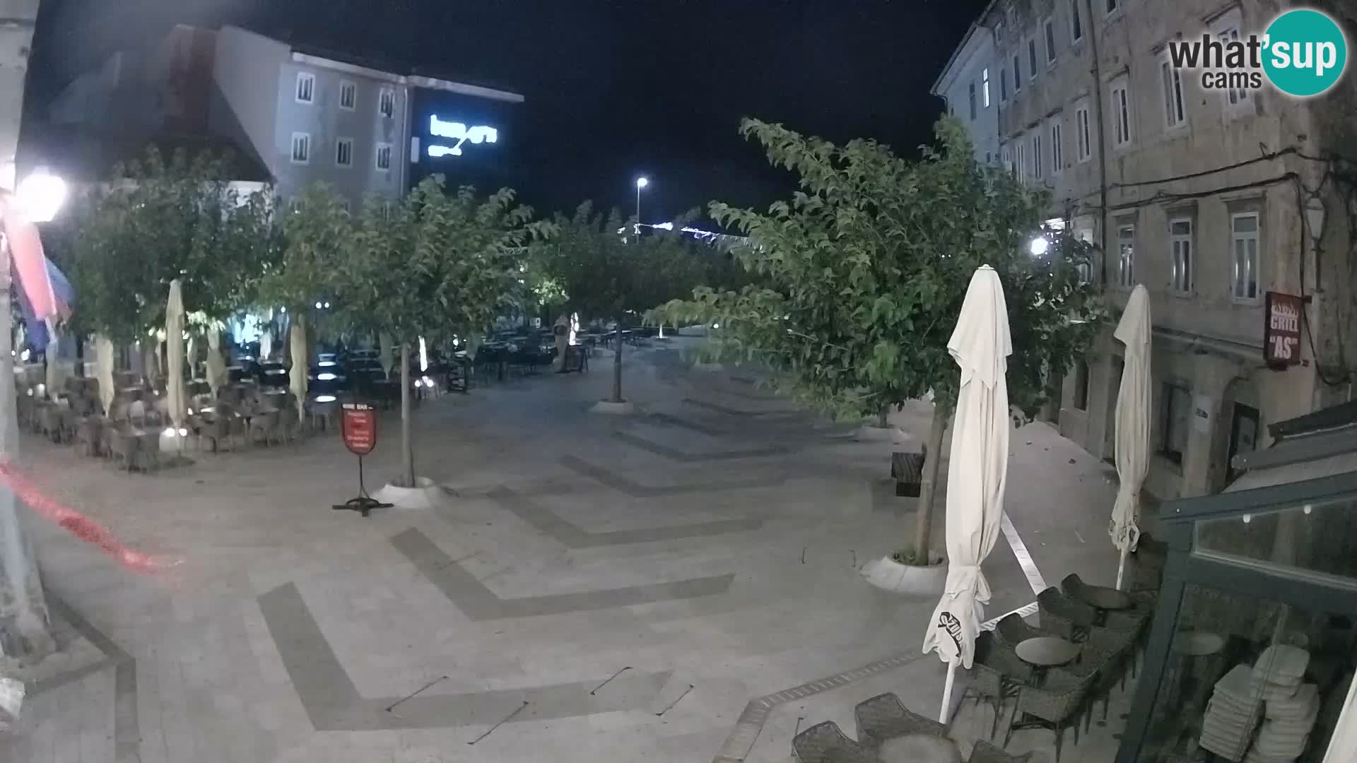 Zentrum der Stadt Senj – Pavlin platz – Live Cam Dalmatia