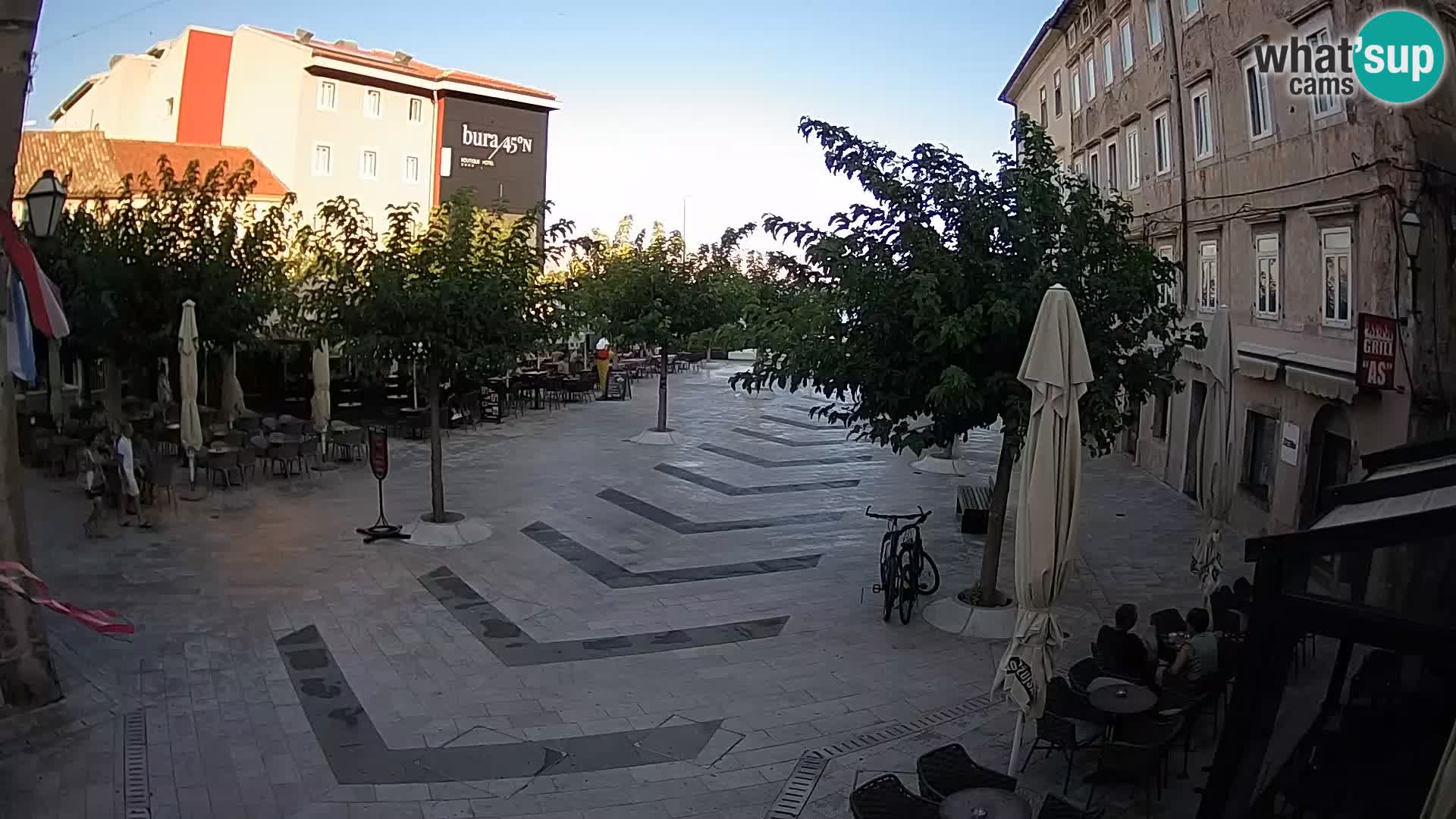 Centre de la ville de Senj – Place Pavlin – Live Cam Dalmatie