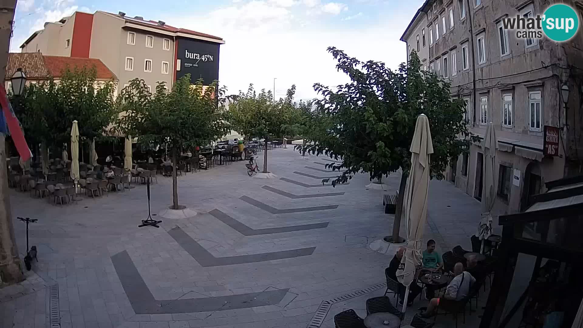 Center of Senj city – Pavlin square – Live Cam Dalmatia
