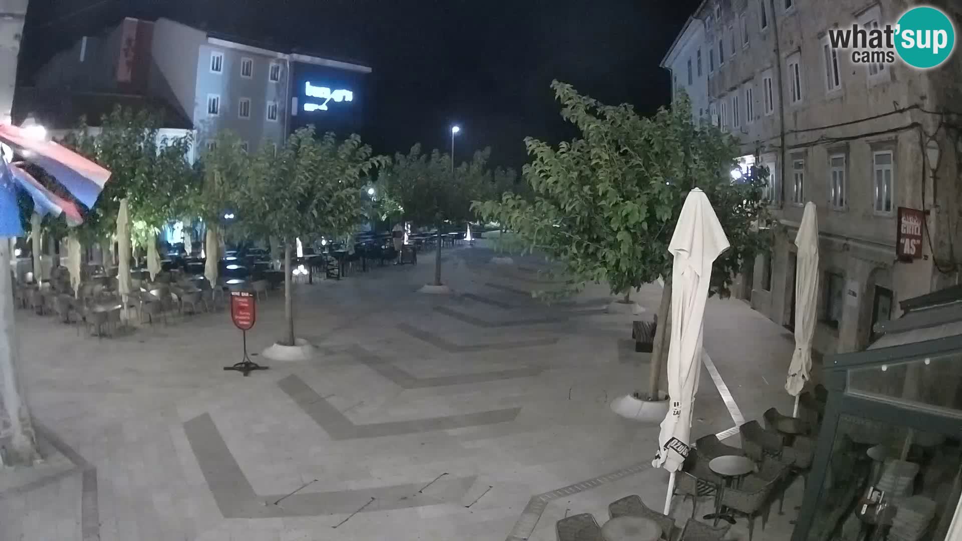 Center of Senj city – Pavlin square – Live Cam Dalmatia