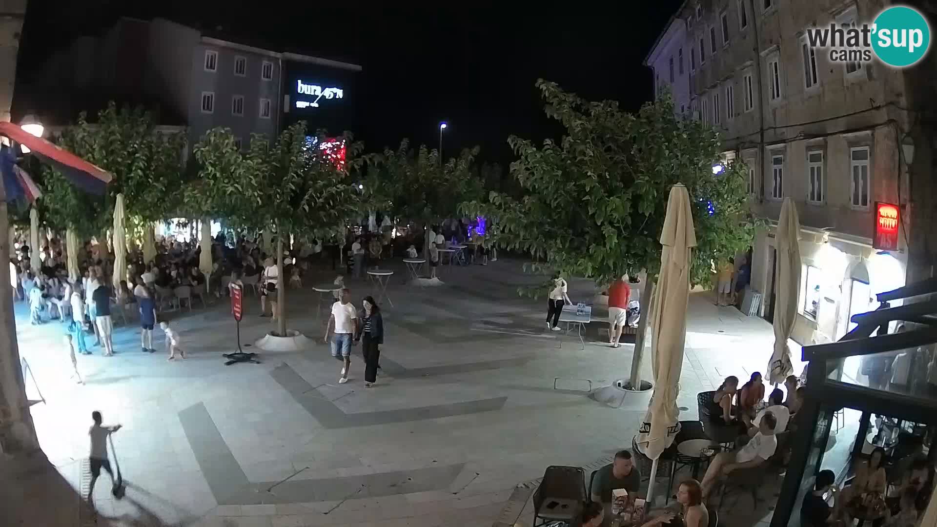 Zentrum der Stadt Senj – Pavlin platz – Live Cam Dalmatia