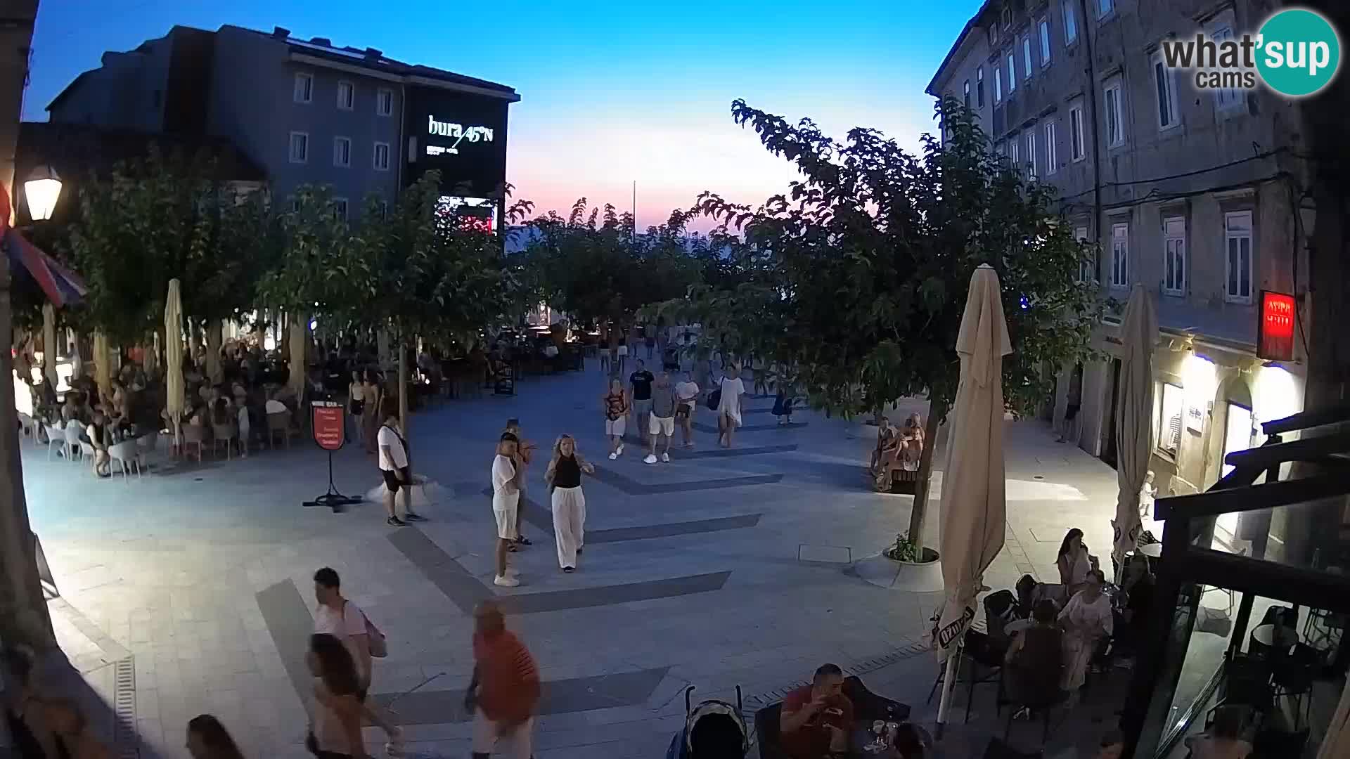 Center of Senj city – Pavlin square – Live Cam Dalmatia
