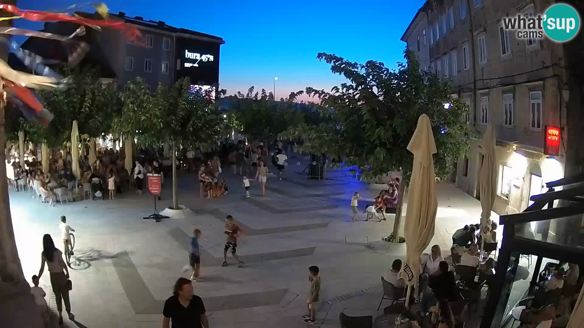 Center of Senj city – Pavlin square – Live Cam Dalmatia