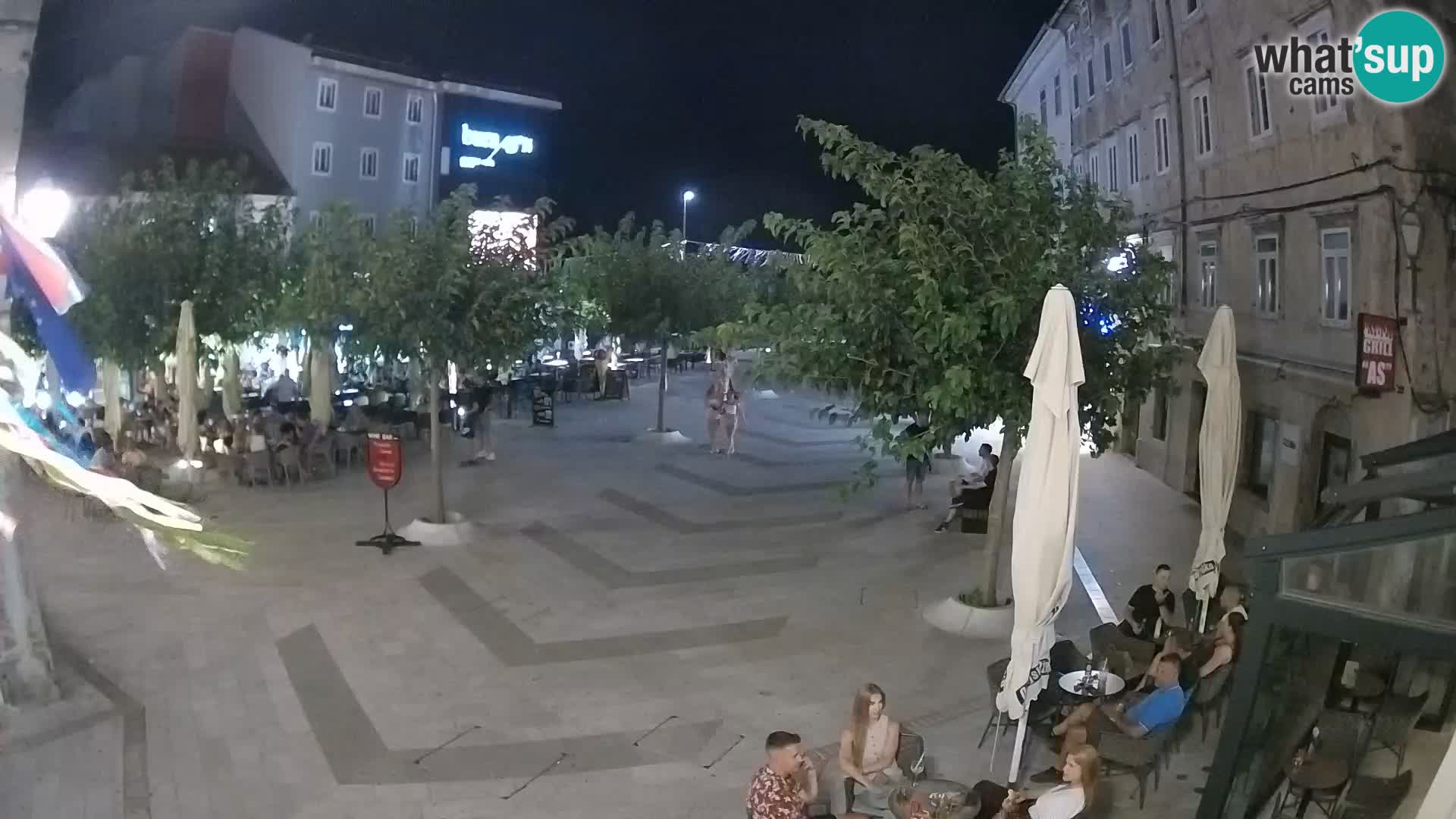 Zentrum der Stadt Senj – Pavlin platz – Live Cam Dalmatia