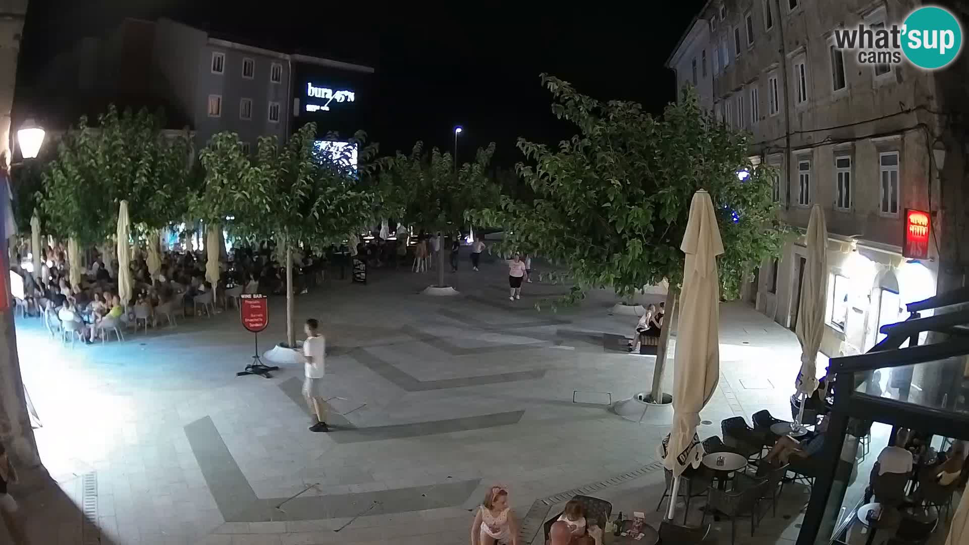 Center of Senj city – Pavlin square – Live Cam Dalmatia