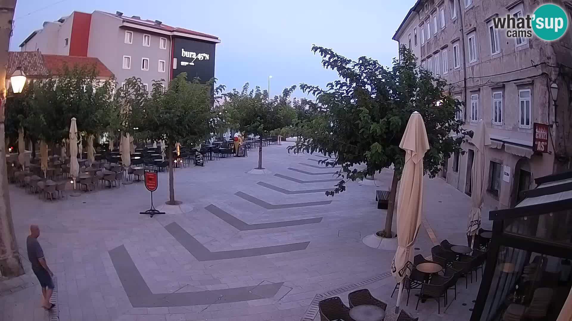 Center of Senj city – Pavlin square – Live Cam Dalmatia