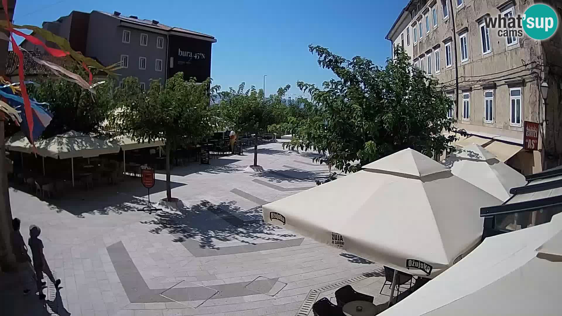 Center of Senj city – Pavlin square – Live Cam Dalmatia