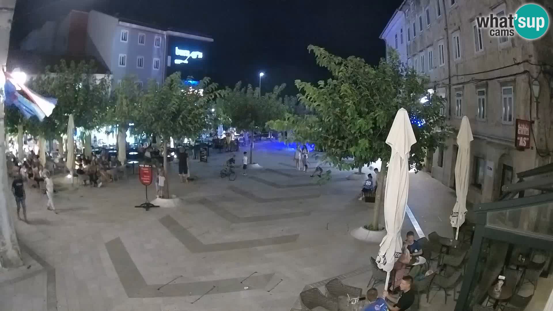 Centre de la ville de Senj – Place Pavlin – Live Cam Dalmatie
