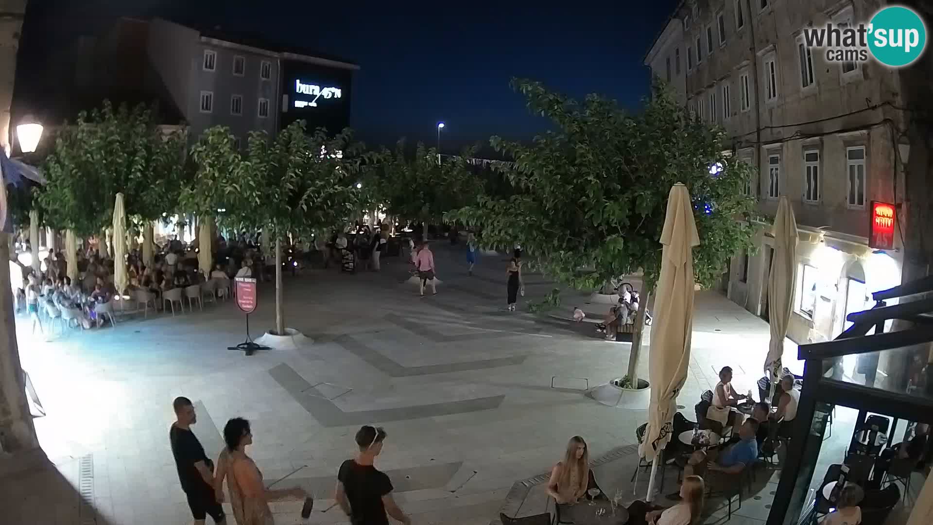Center of Senj city – Pavlin square – Live Cam Dalmatia