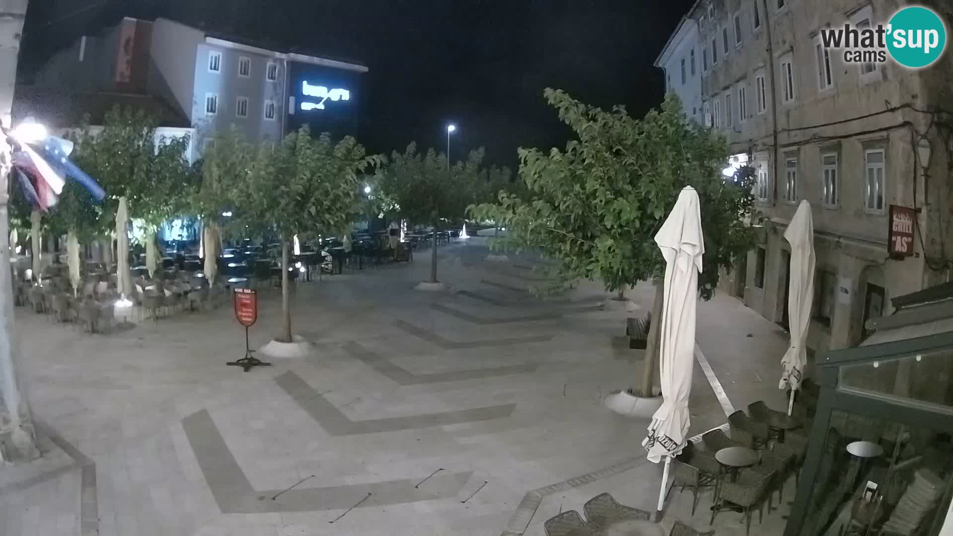 Centre de la ville de Senj – Place Pavlin – Live Cam Dalmatie