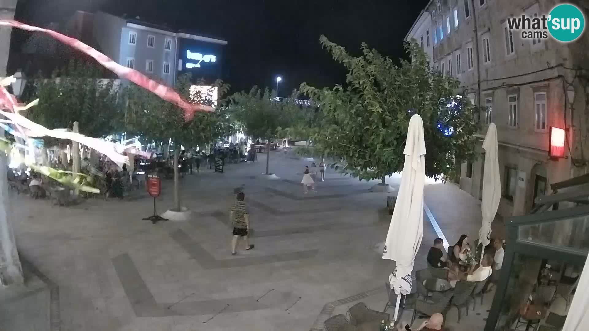 Center mesta Senj – Pavlinski trg – spletne kamere Dalmacija