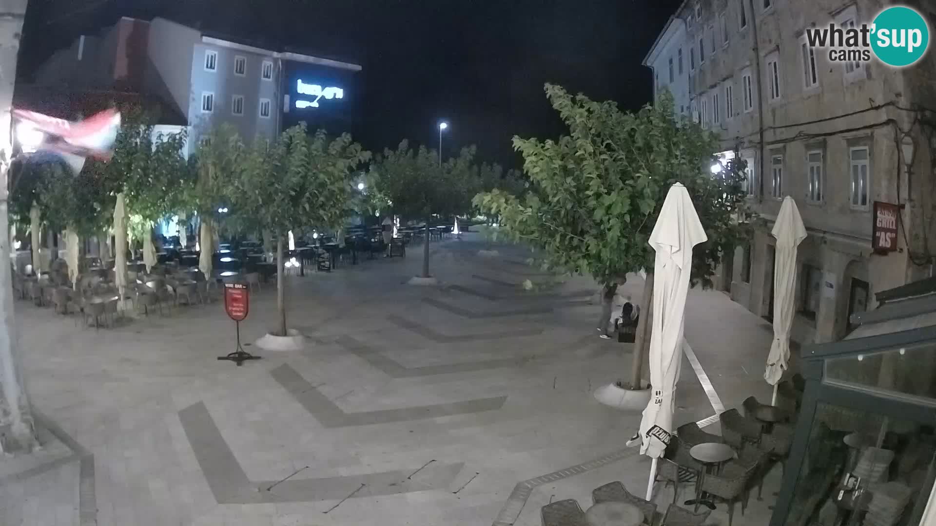 Zentrum der Stadt Senj – Pavlin platz – Live Cam Dalmatia