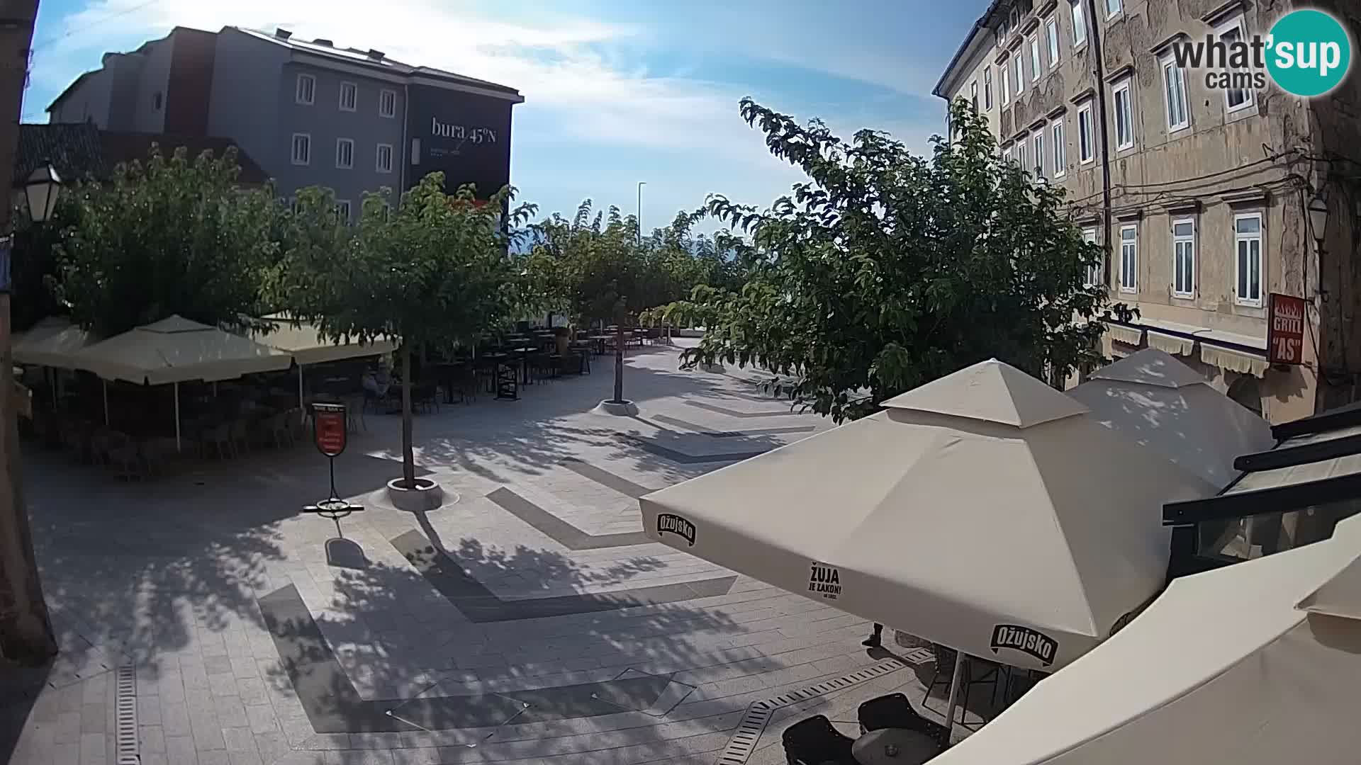 Zentrum der Stadt Senj – Pavlin platz – Live Cam Dalmatia