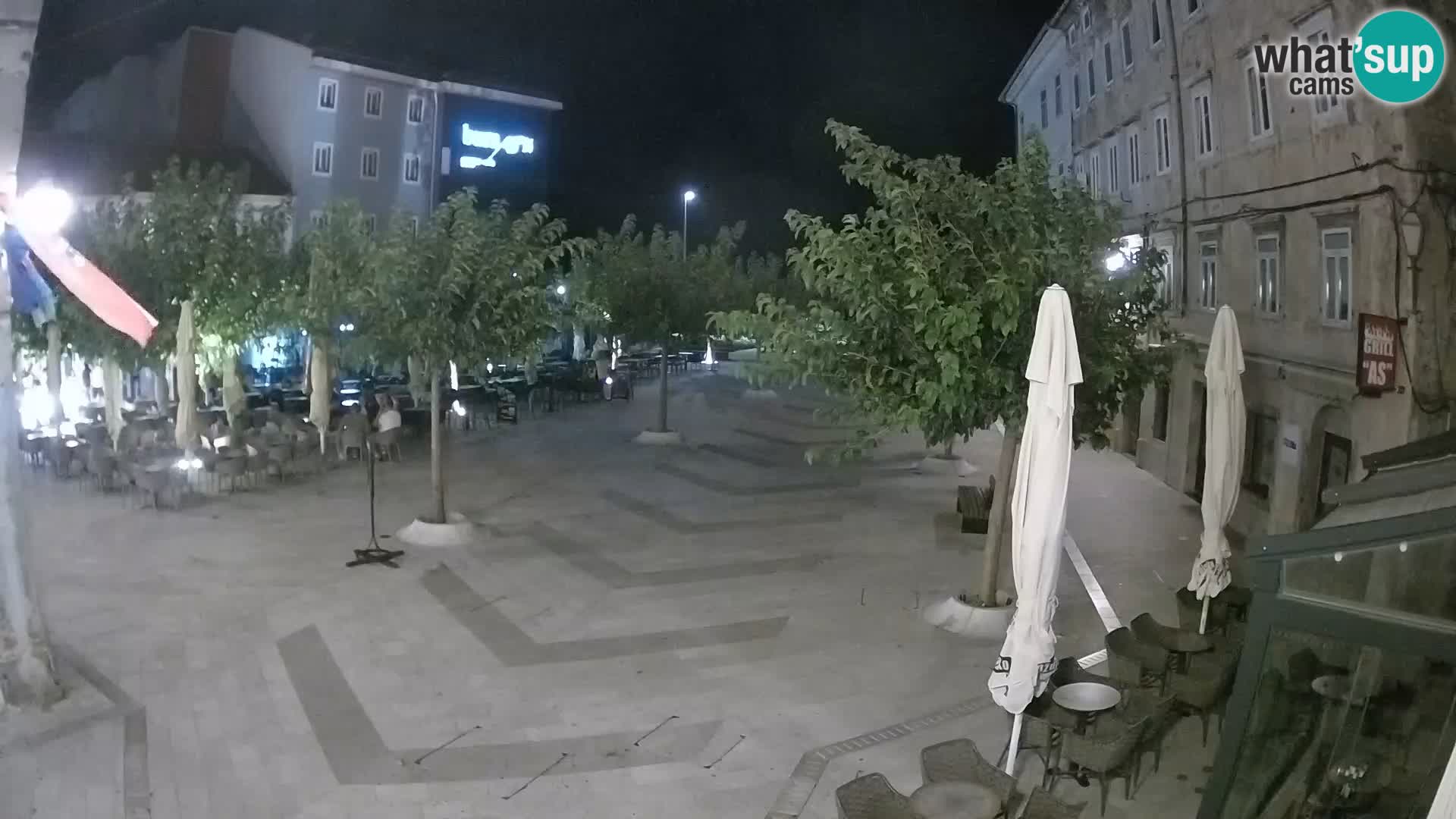 Centre de la ville de Senj – Place Pavlin – Live Cam Dalmatie