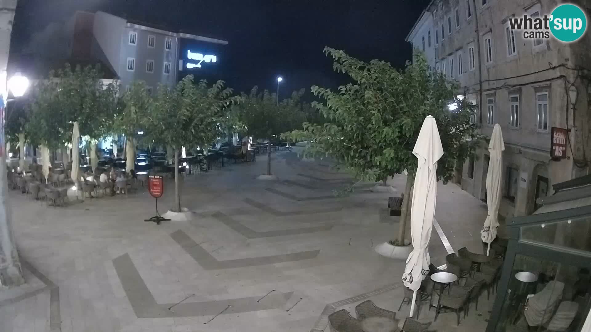 Centre de la ville de Senj – Place Pavlin – Live Cam Dalmatie