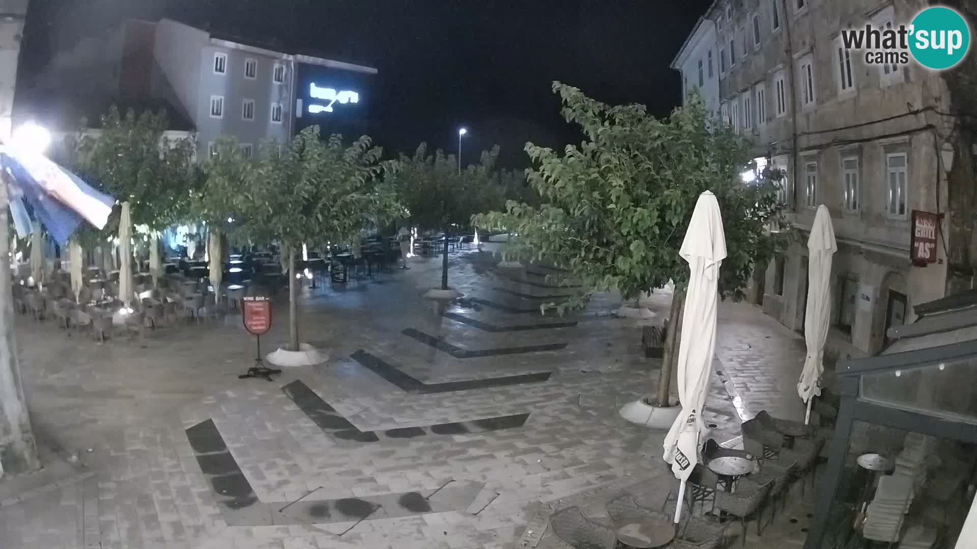 Zentrum der Stadt Senj – Pavlin platz – Live Cam Dalmatia